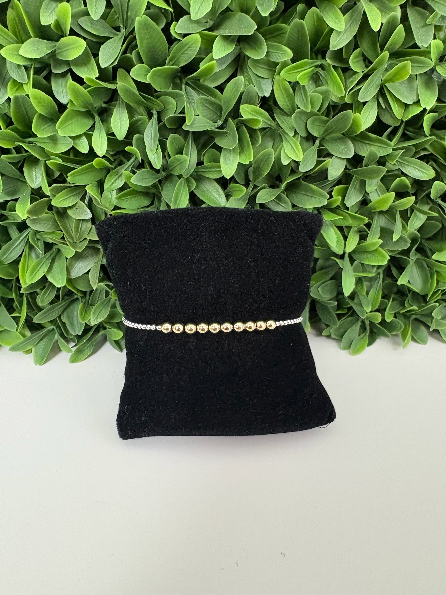 CLASSIC BEADED BLISS 2MM BEAD BRACELET - 4MM - MIXED METAL