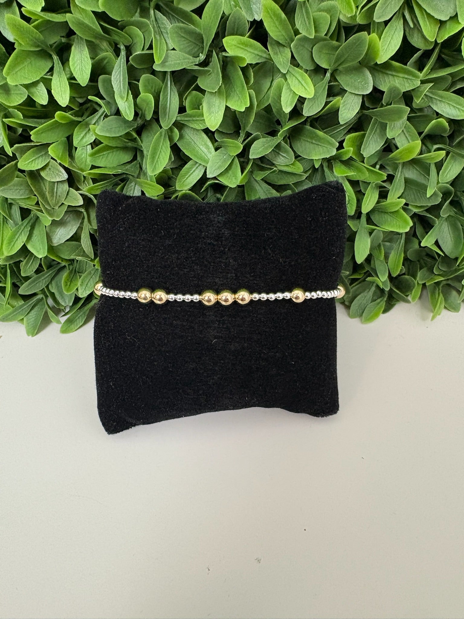 EXTENDS - HOPE UNWRITTEN 5MM BEAD BRACELET -MIXED METAL