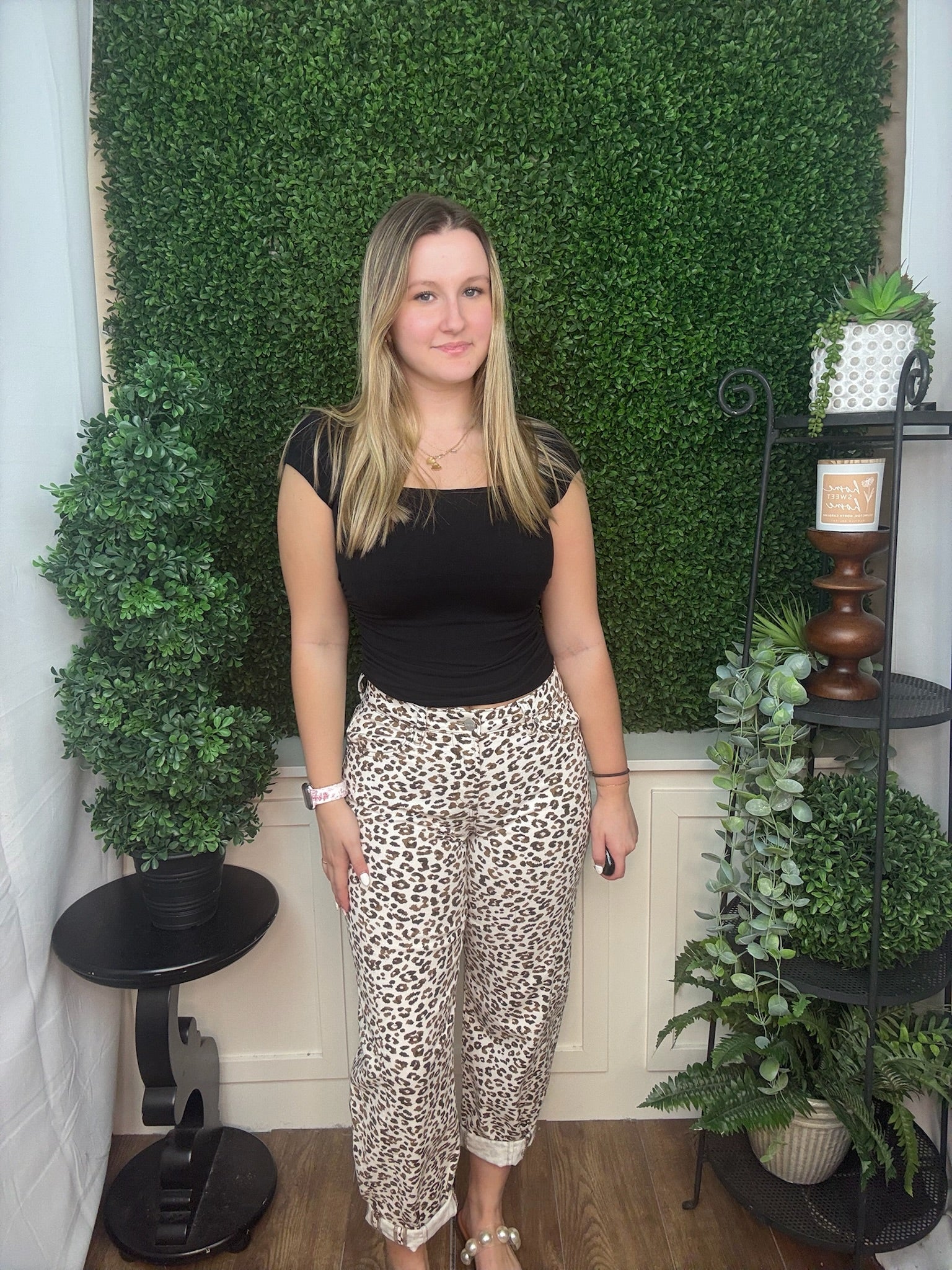 Midnight Drape Square Neck Top