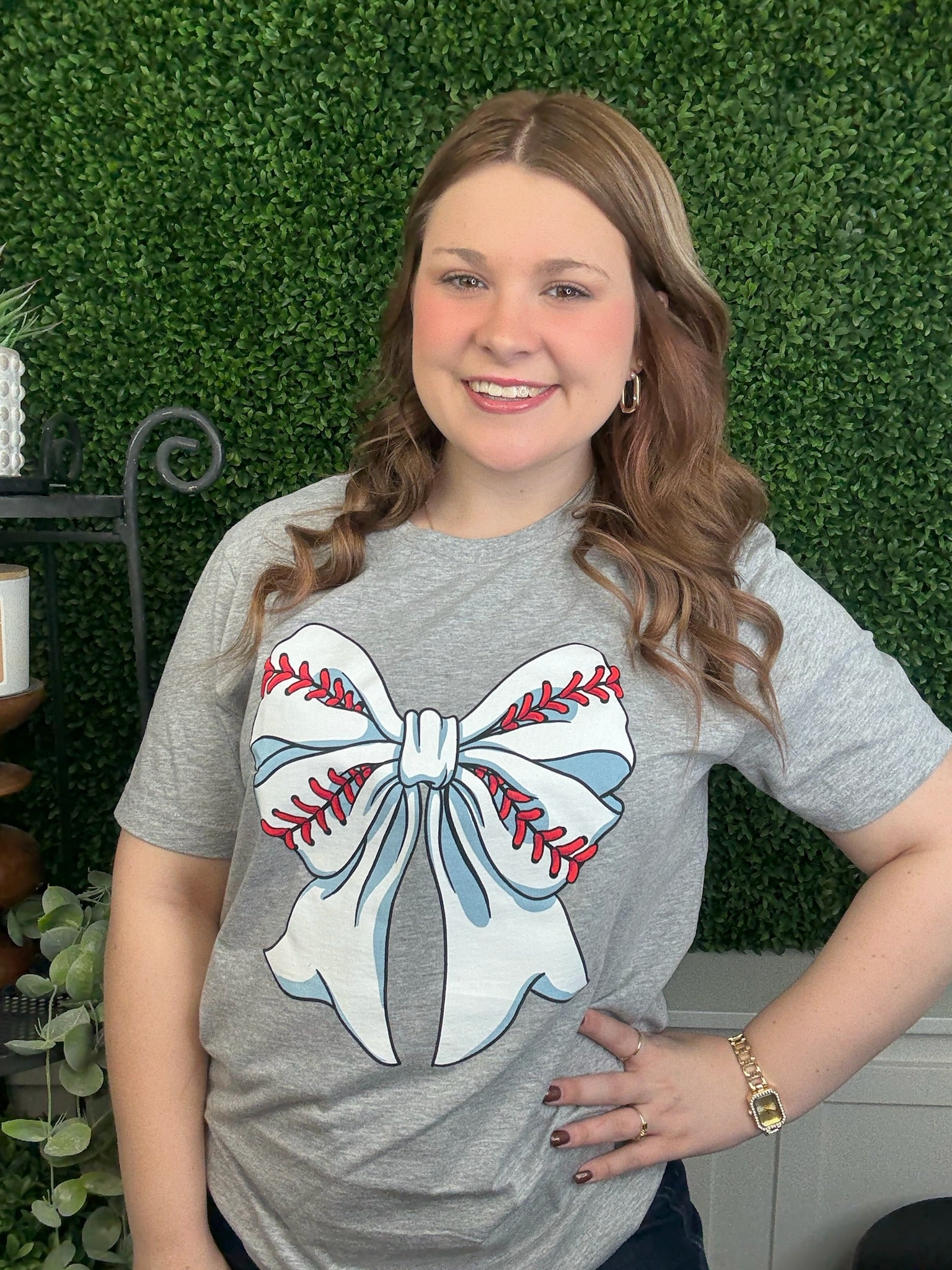 BASEBALL BOW SS - ATHLETIC HEATHER