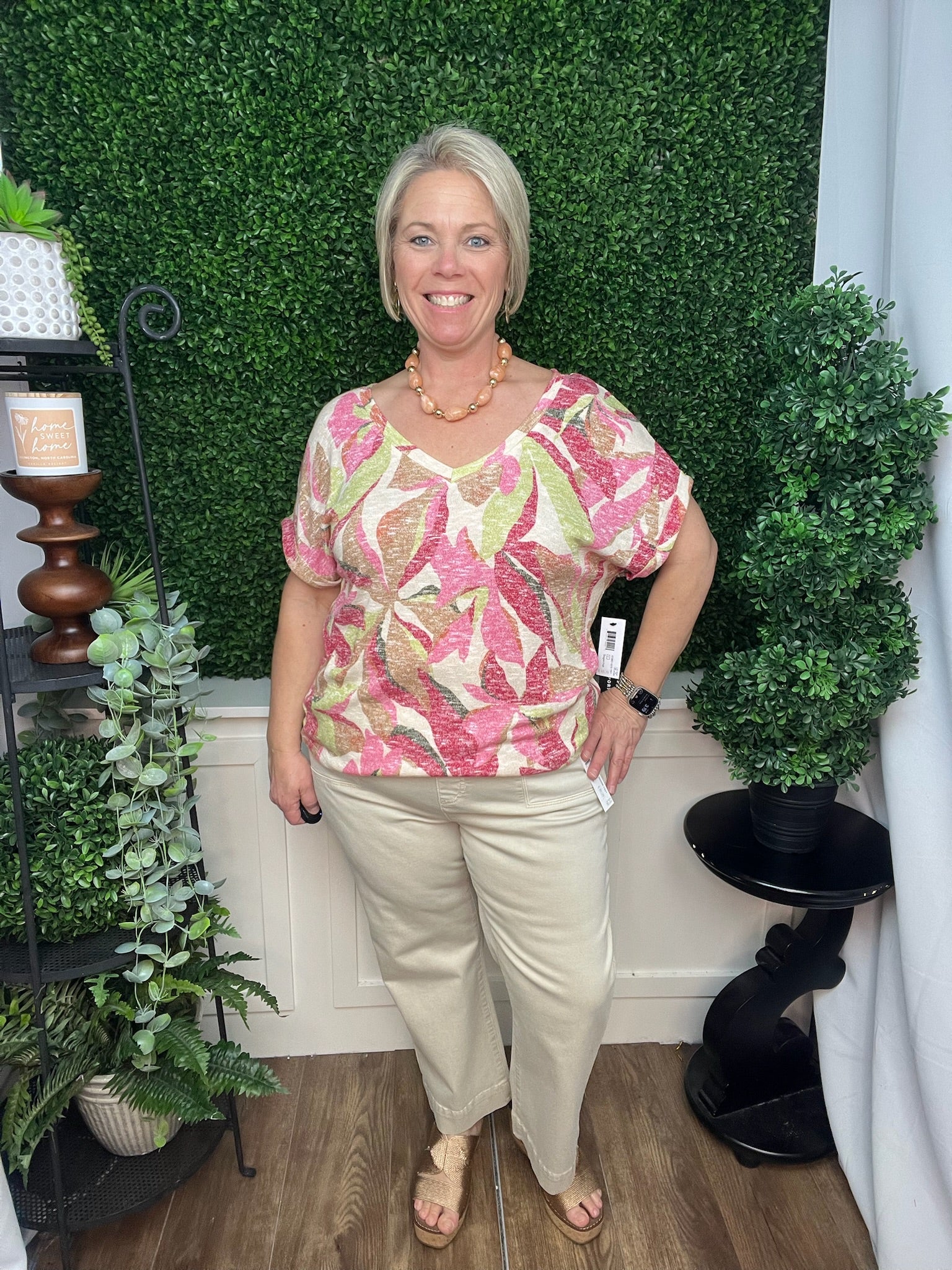 5 POCKET PULL ON KICK FLARE CAPRI - CANVAS