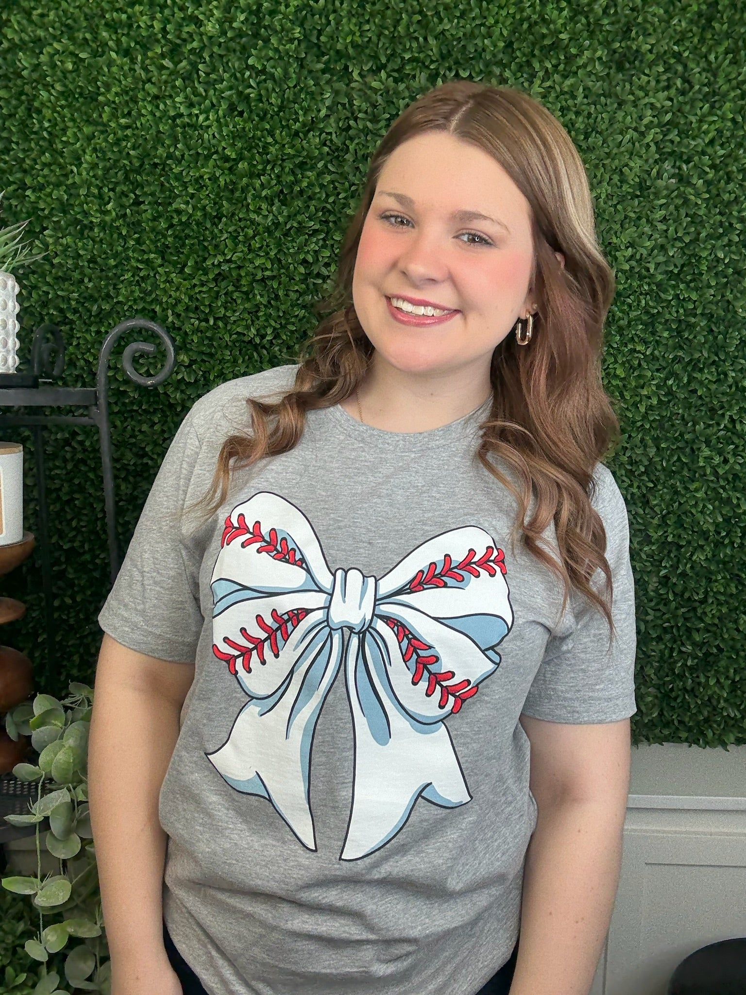 BASEBALL BOW SS - ATHLETIC HEATHER