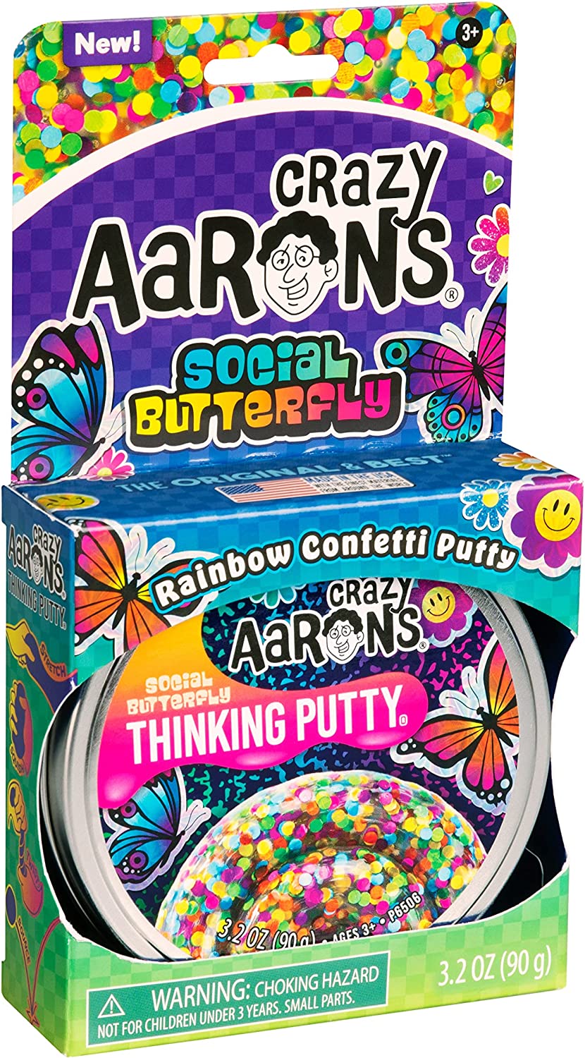SOCIAL BUTTERFLY 4" THINKING PUTTY