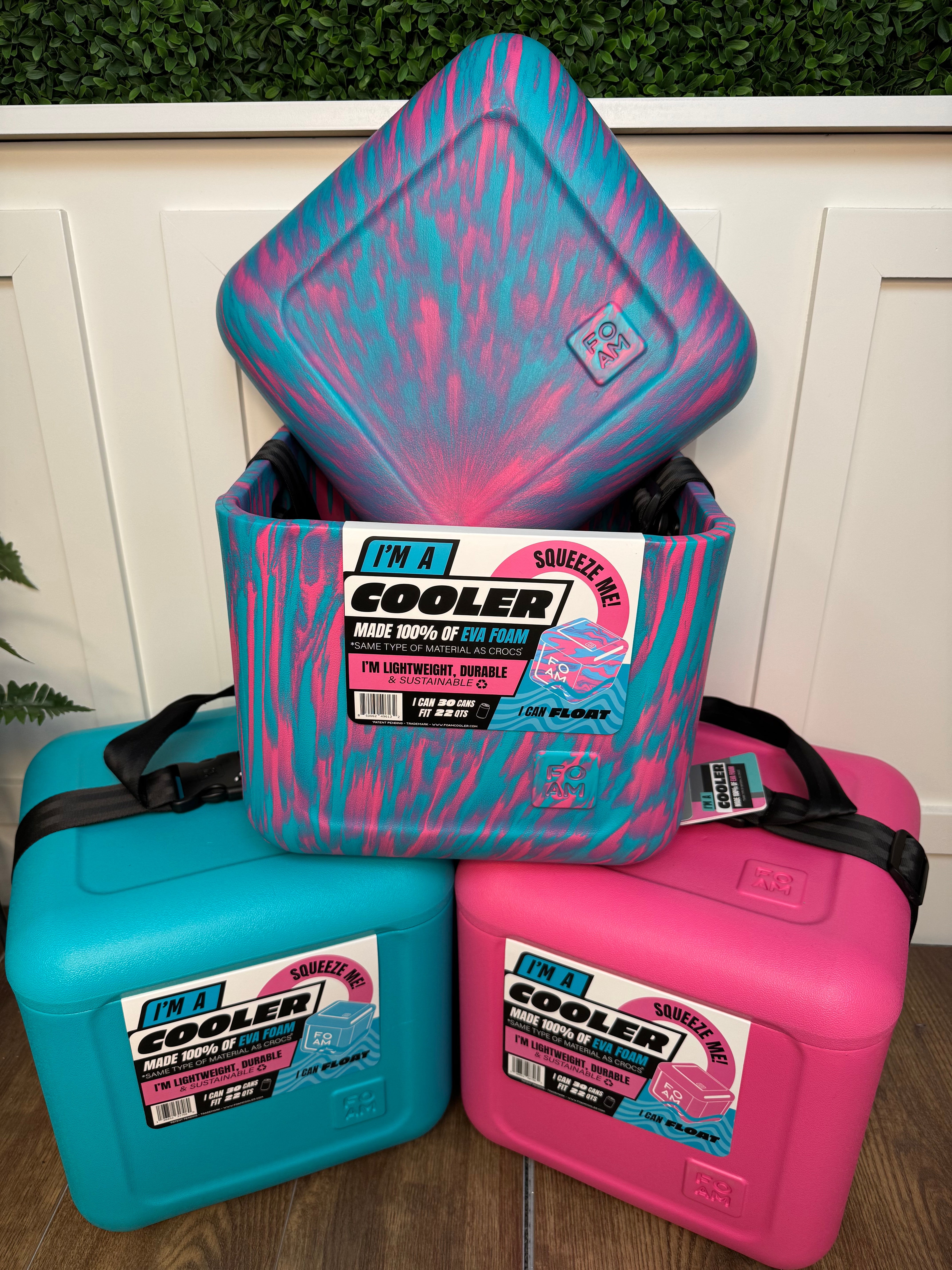 FOAM COOLER - FLAMINGO PINK