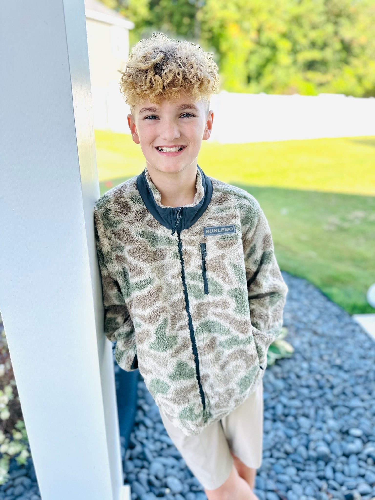 TODDLER - SHERPA FULL ZIP JACKET - ALPINE CAMO