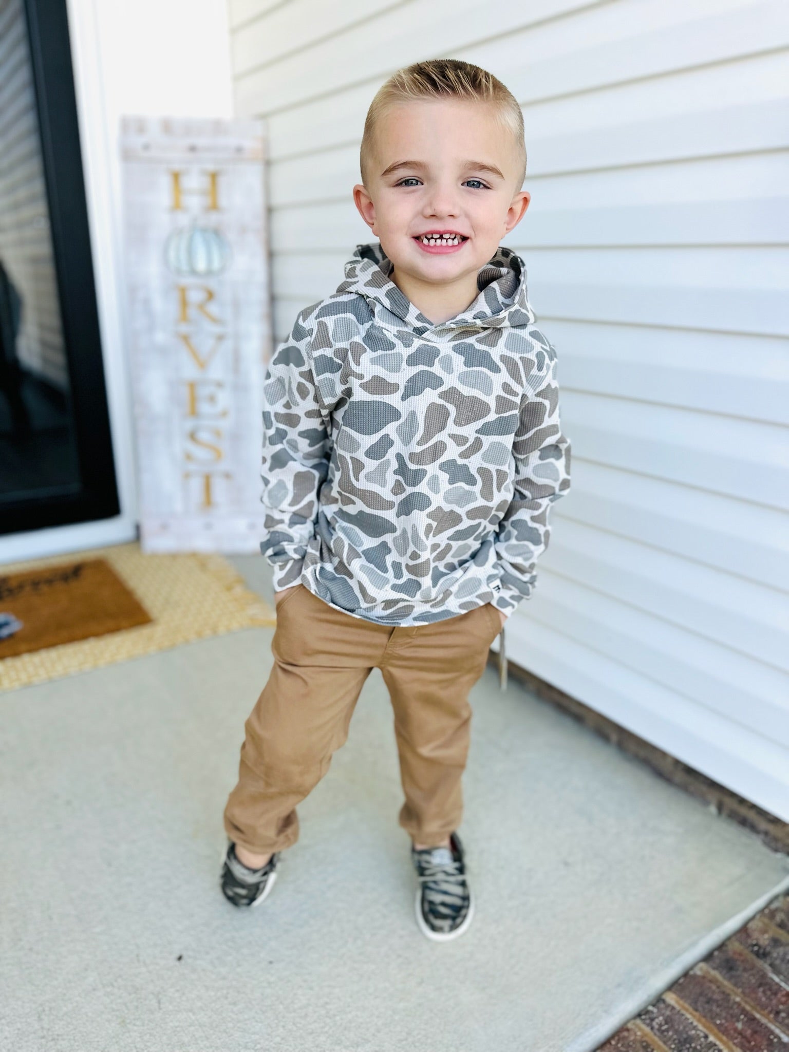 YOUTH - THERMAL HOODIE - CLASSIC DEER CAMO