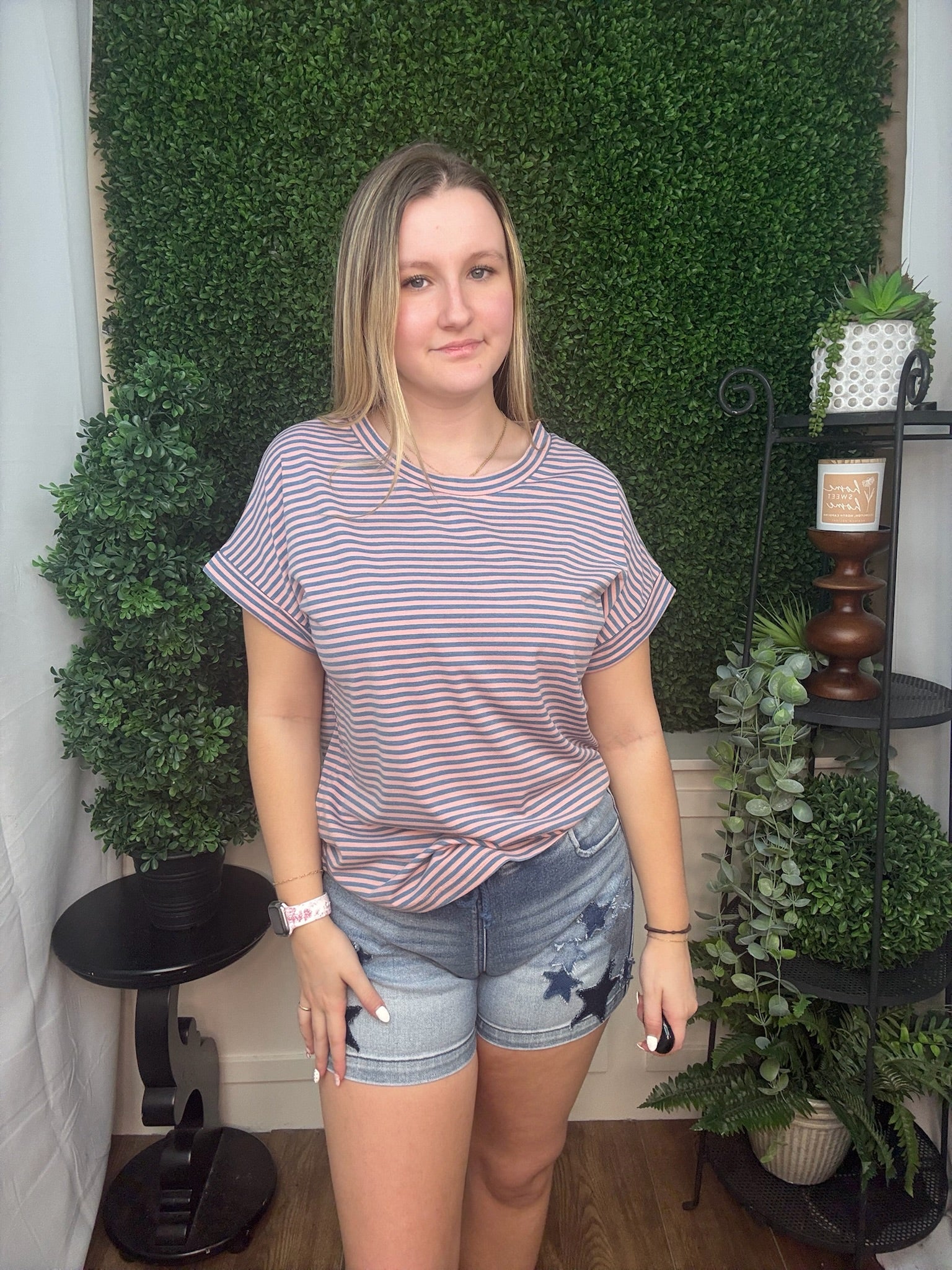 Classic Striped Relaxed Fit Tee