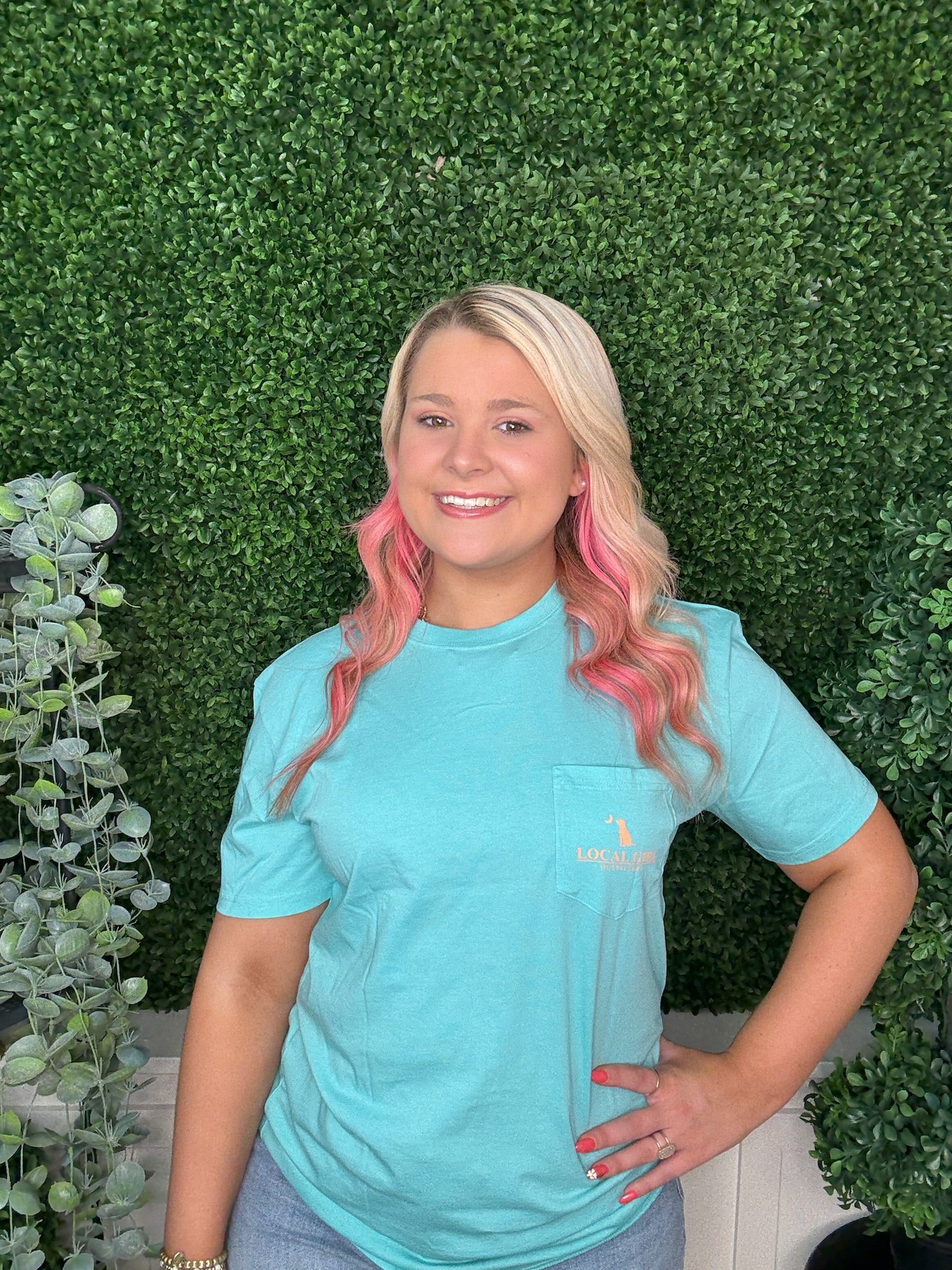 LOCAL GIRL ORIGINAL LOGO SS - CHALKY MINT