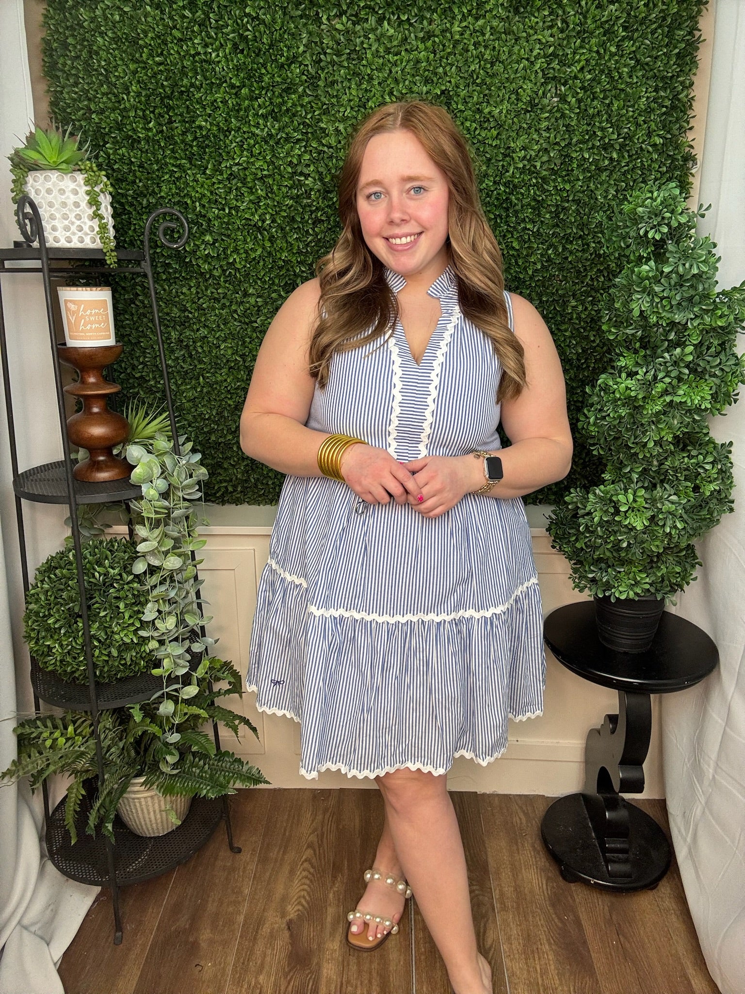 COASTAL DRESS - PREP BLUE STRIPE