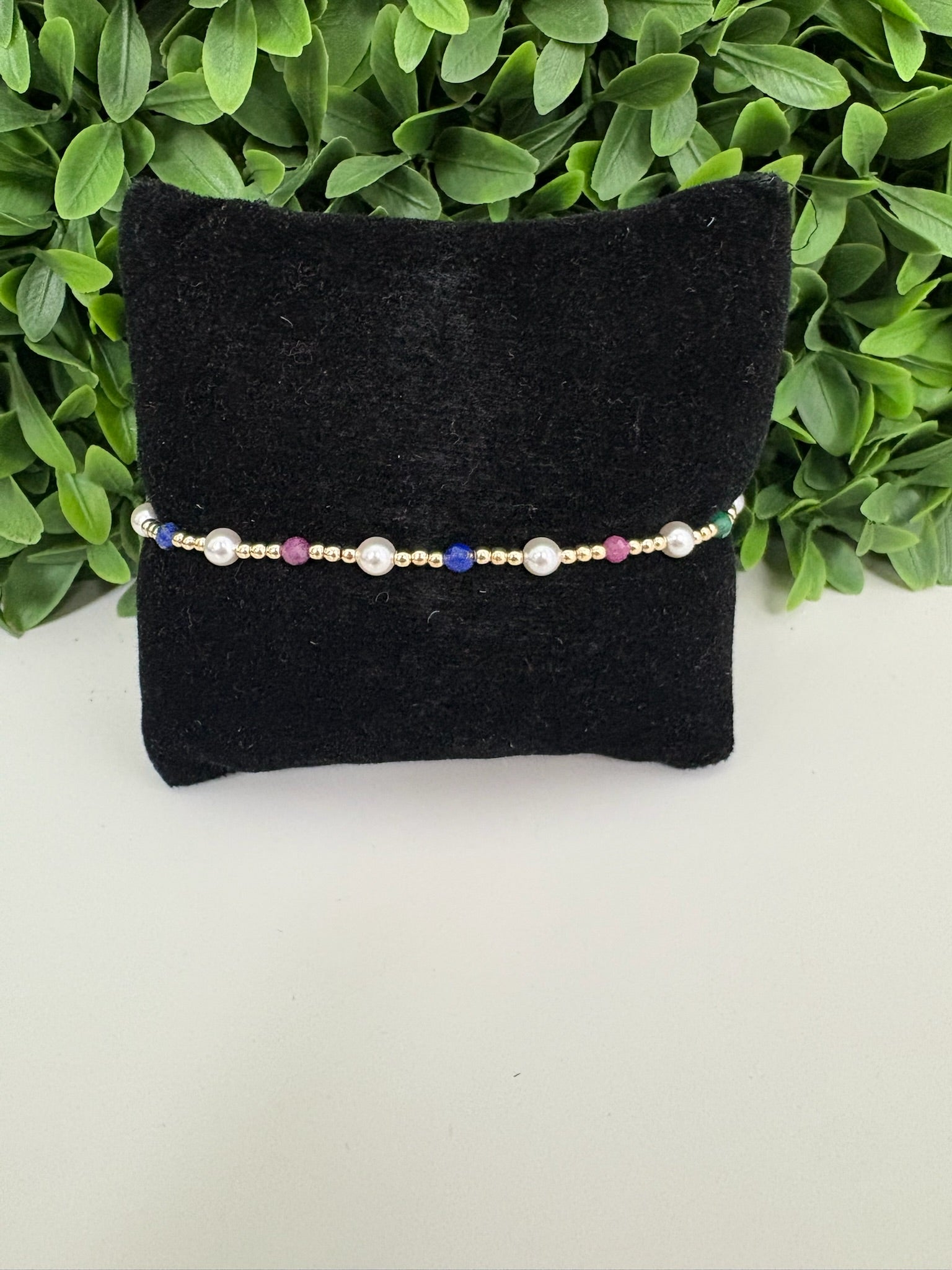 EXTENDS - PEARL SINCERITY PATTERN 4MM BEAD BRACELET - HOT MESS FW25