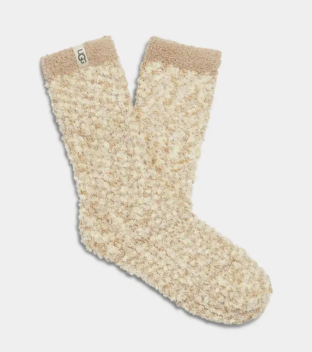 COZY CHENILLE SOCK - CREAM