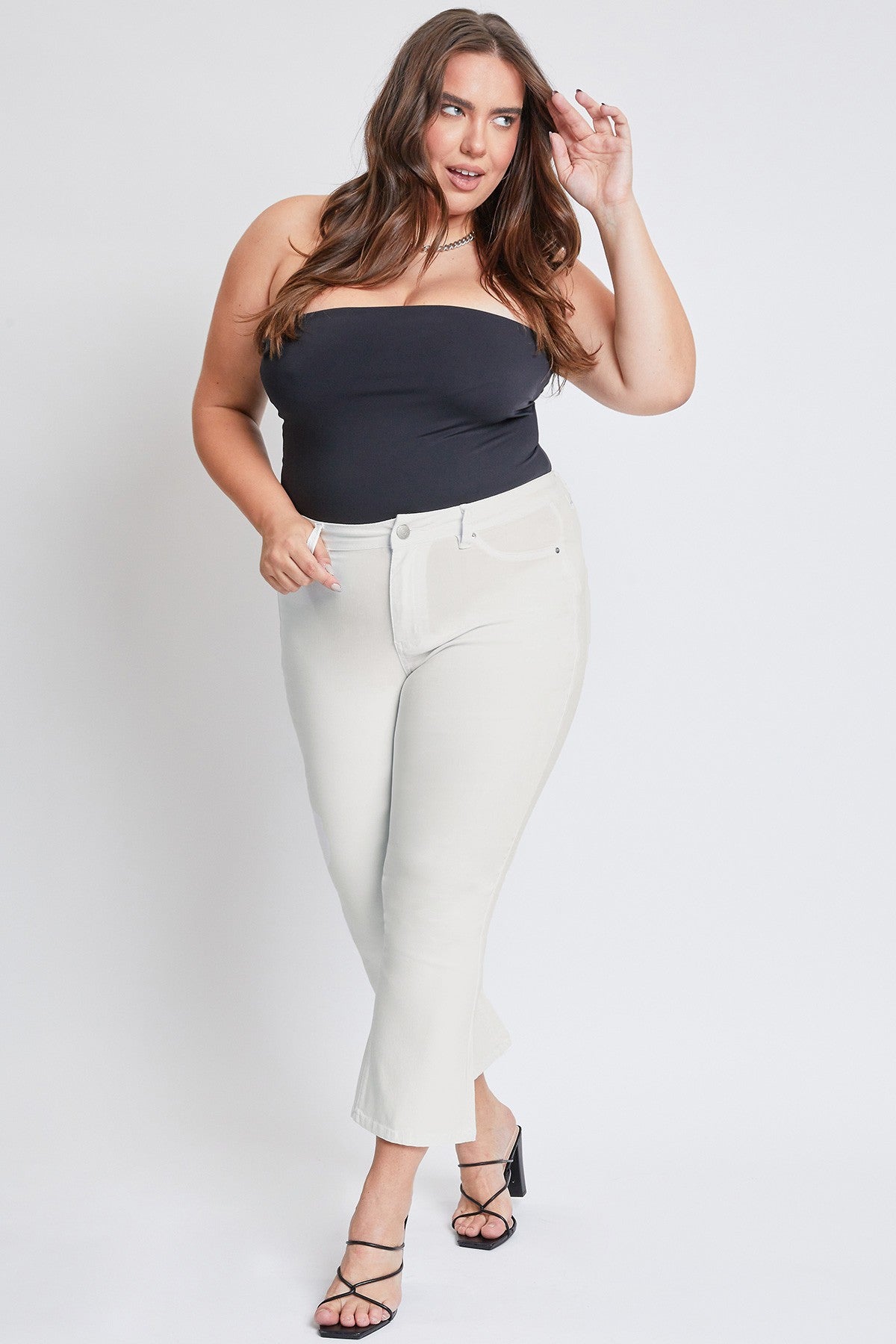 HYPER STRETCH CROPPED KICK FLARE PANT