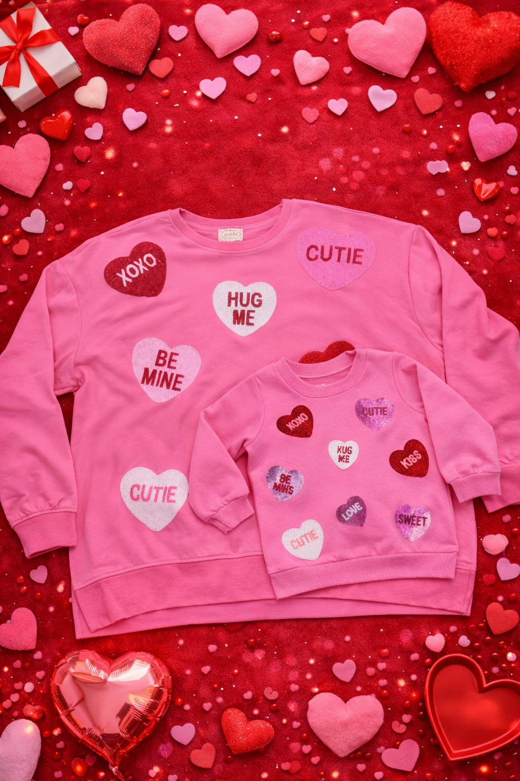 VALENTINE'S SPARKLE SWEATSHIRT