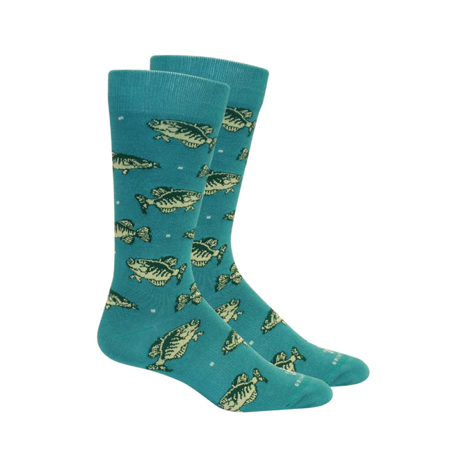 CRAPPIE TIME TEAL SOCKS