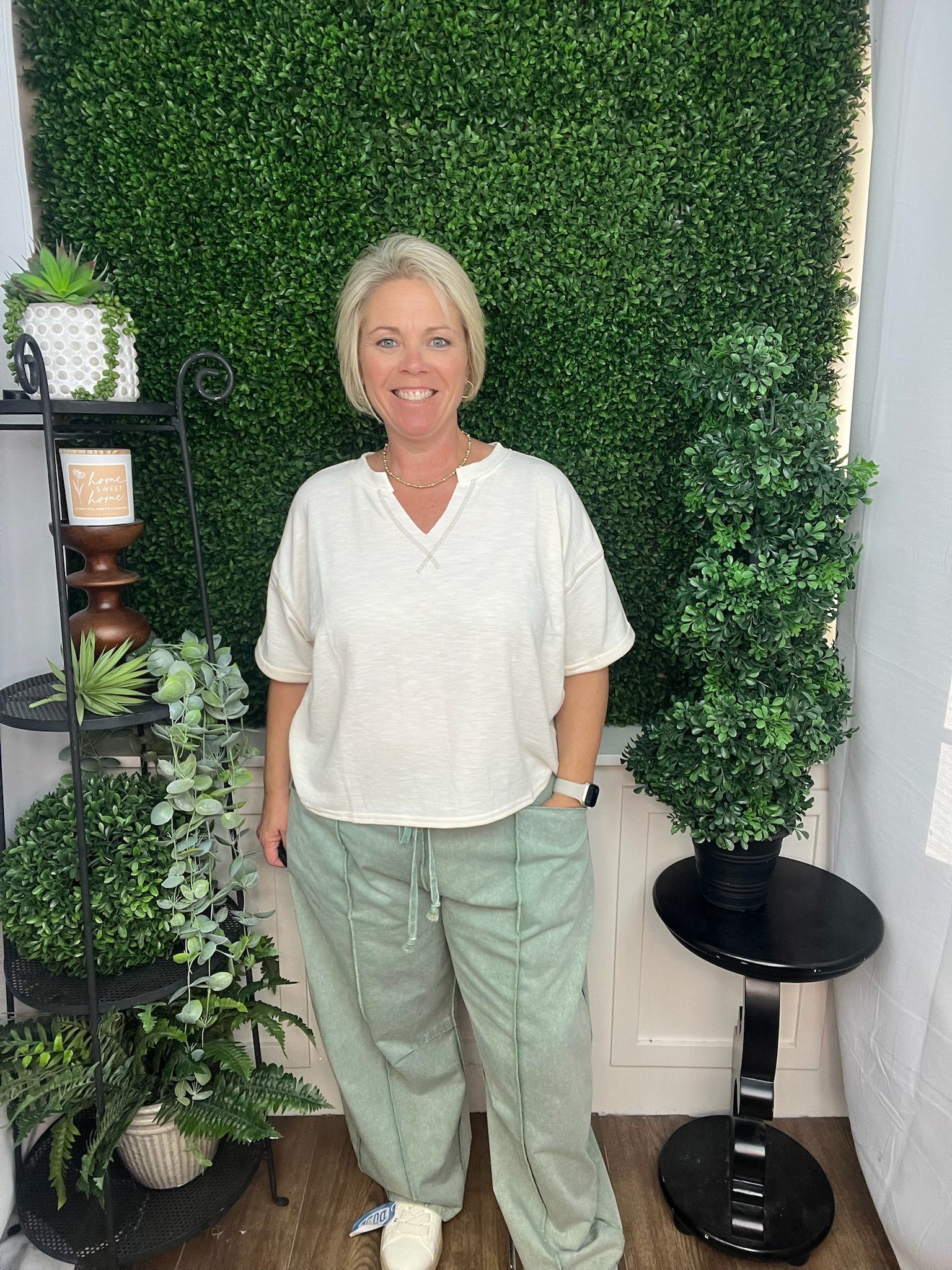 Sage Relaxed Drawstring Lounge Pants