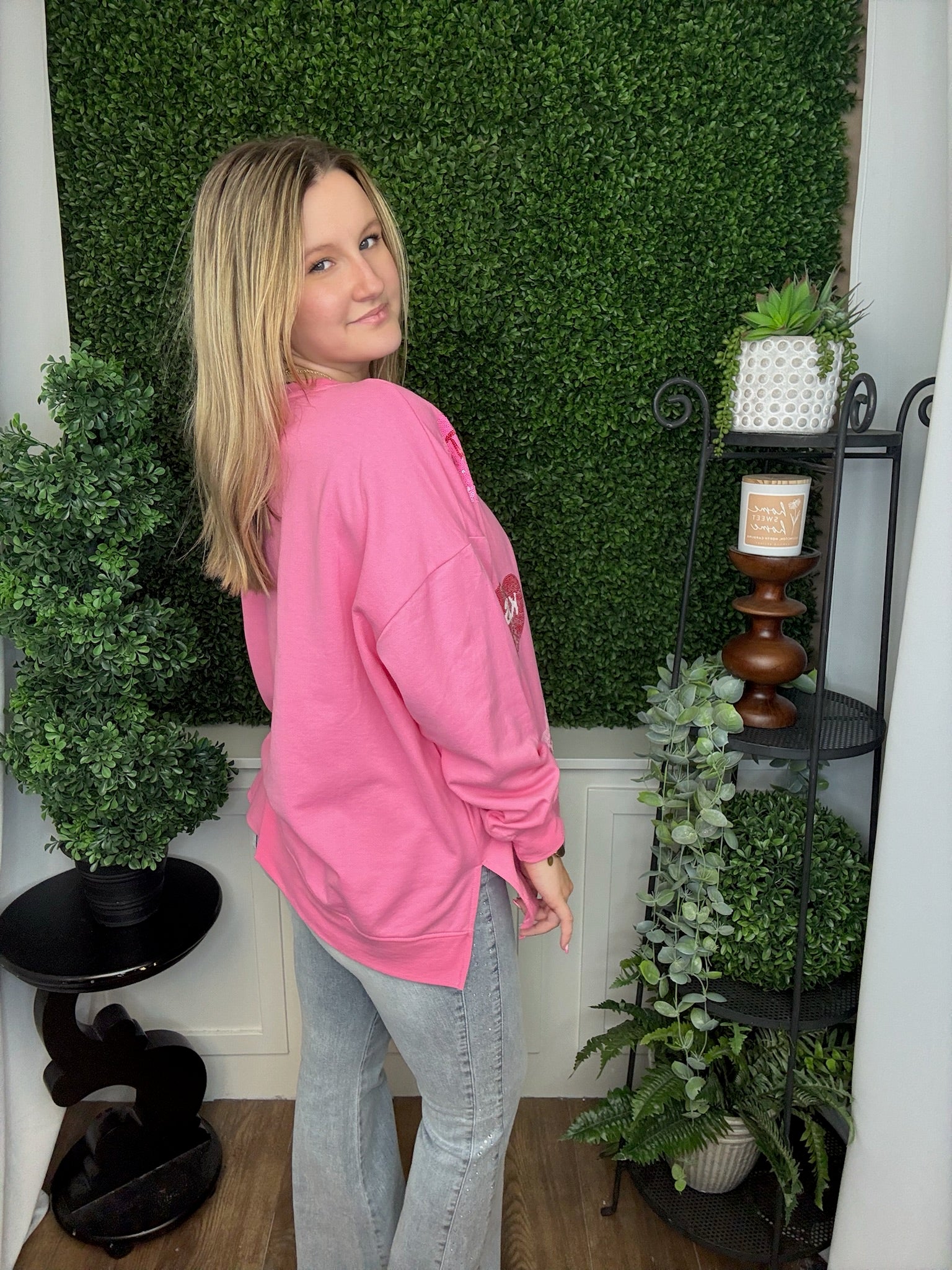 VALENTINE'S SPARKLE SWEATSHIRT