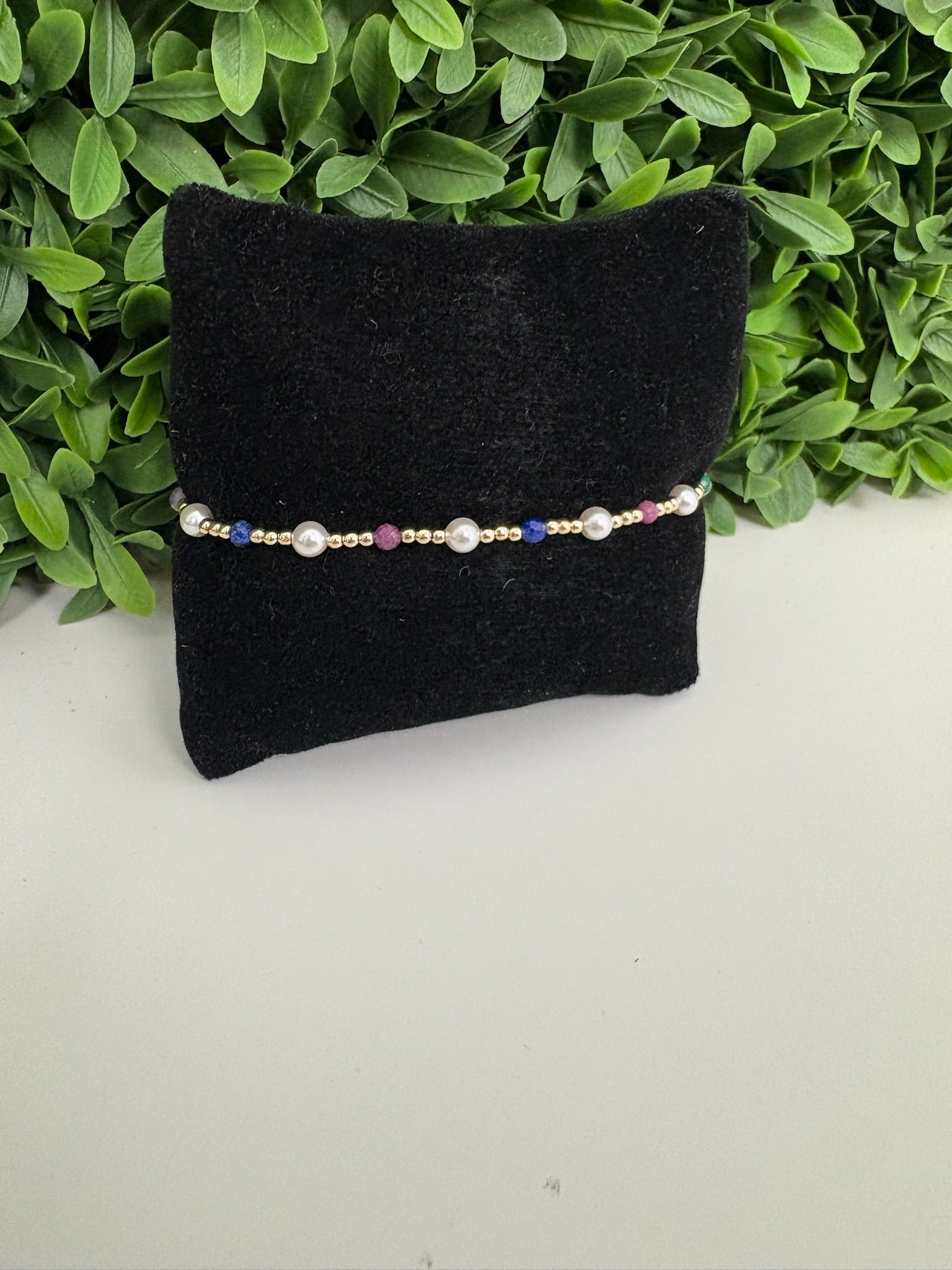 EXTENDS - PEARL SINCERITY PATTERN 4MM BEAD BRACELET - HOT MESS FW25
