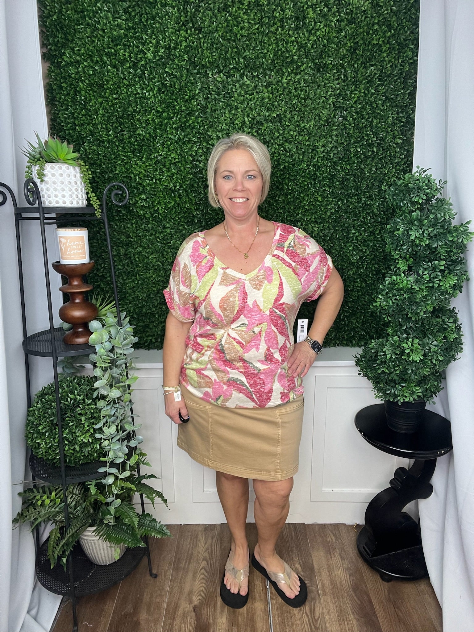 PULL ON SKORT W/POCKETS - SESAME