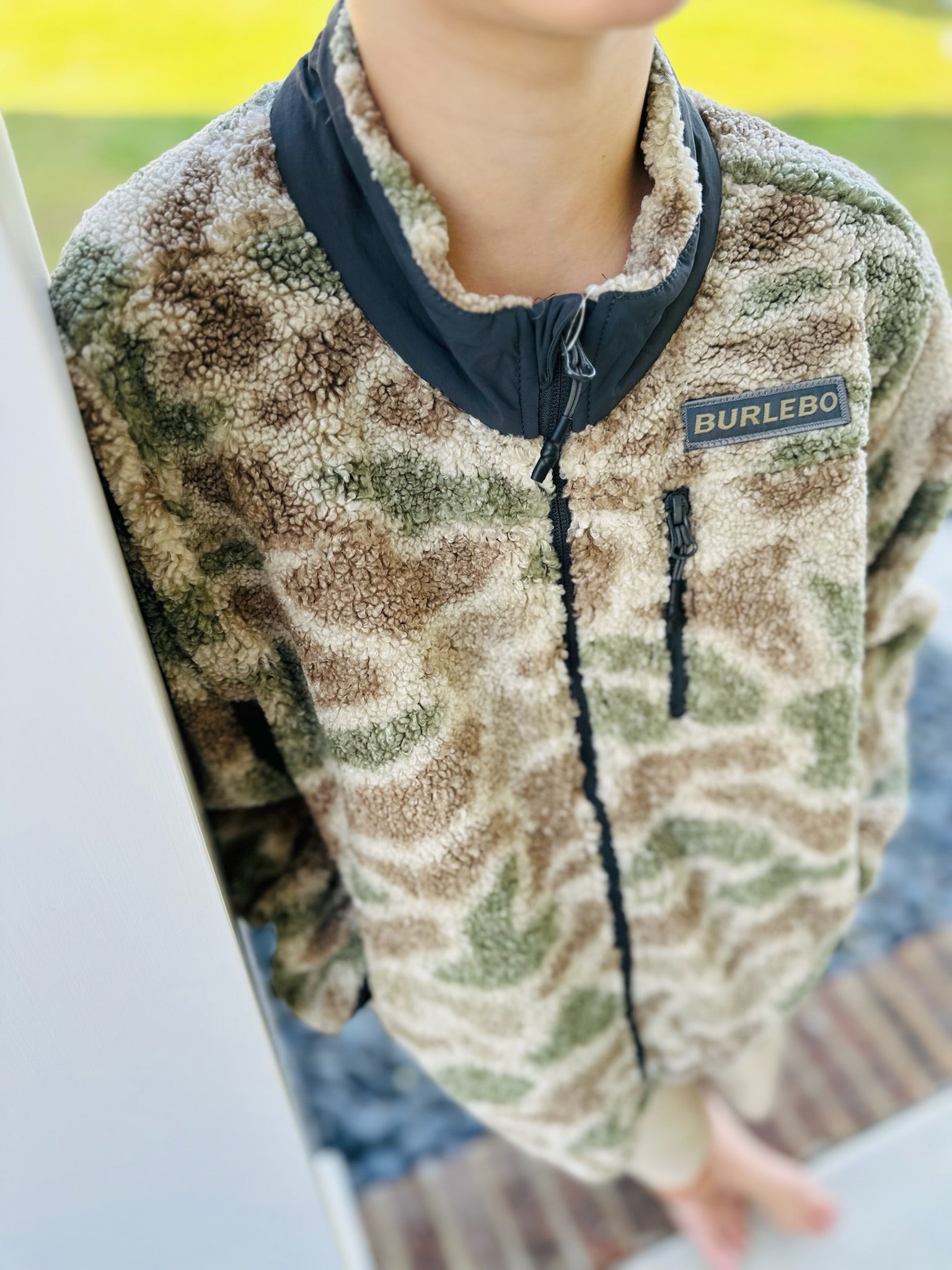 TODDLER - SHERPA FULL ZIP JACKET - ALPINE CAMO