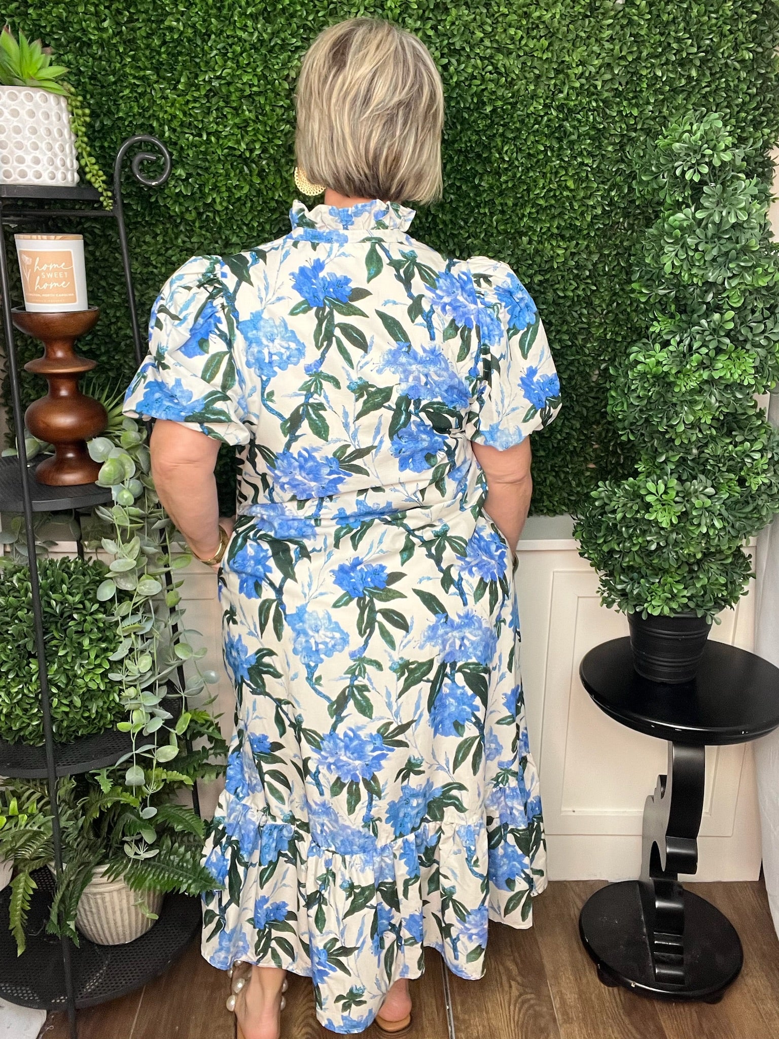 Ivory Royal floral dress