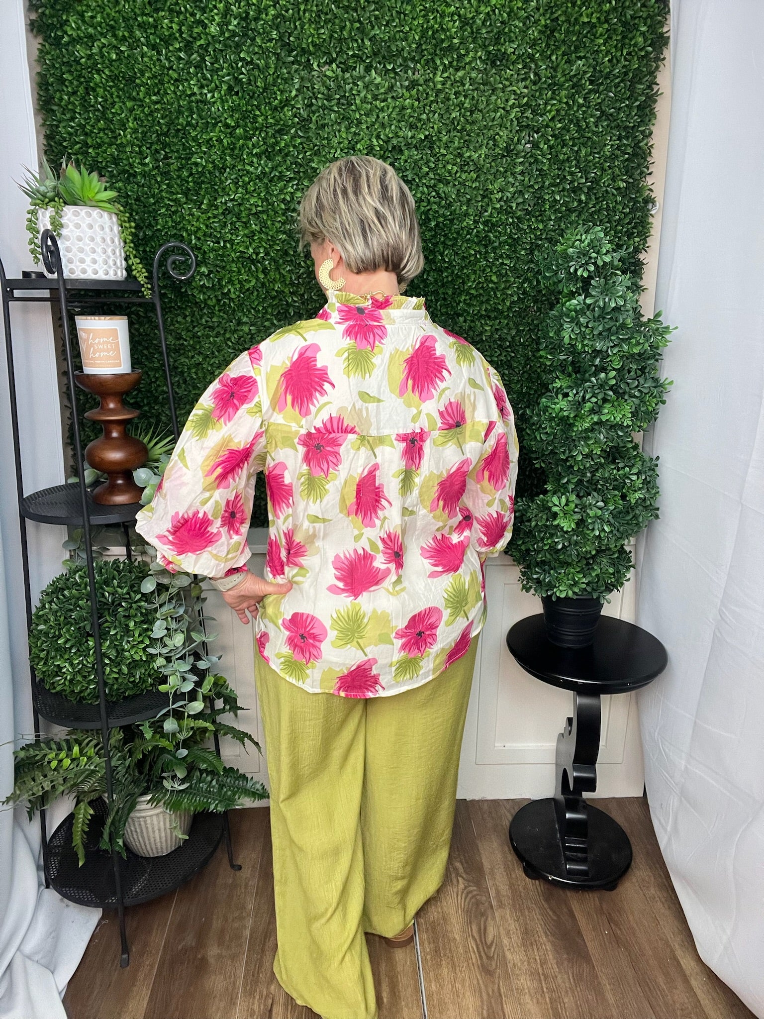 Pink Petal Breeze Ruffle Blouse