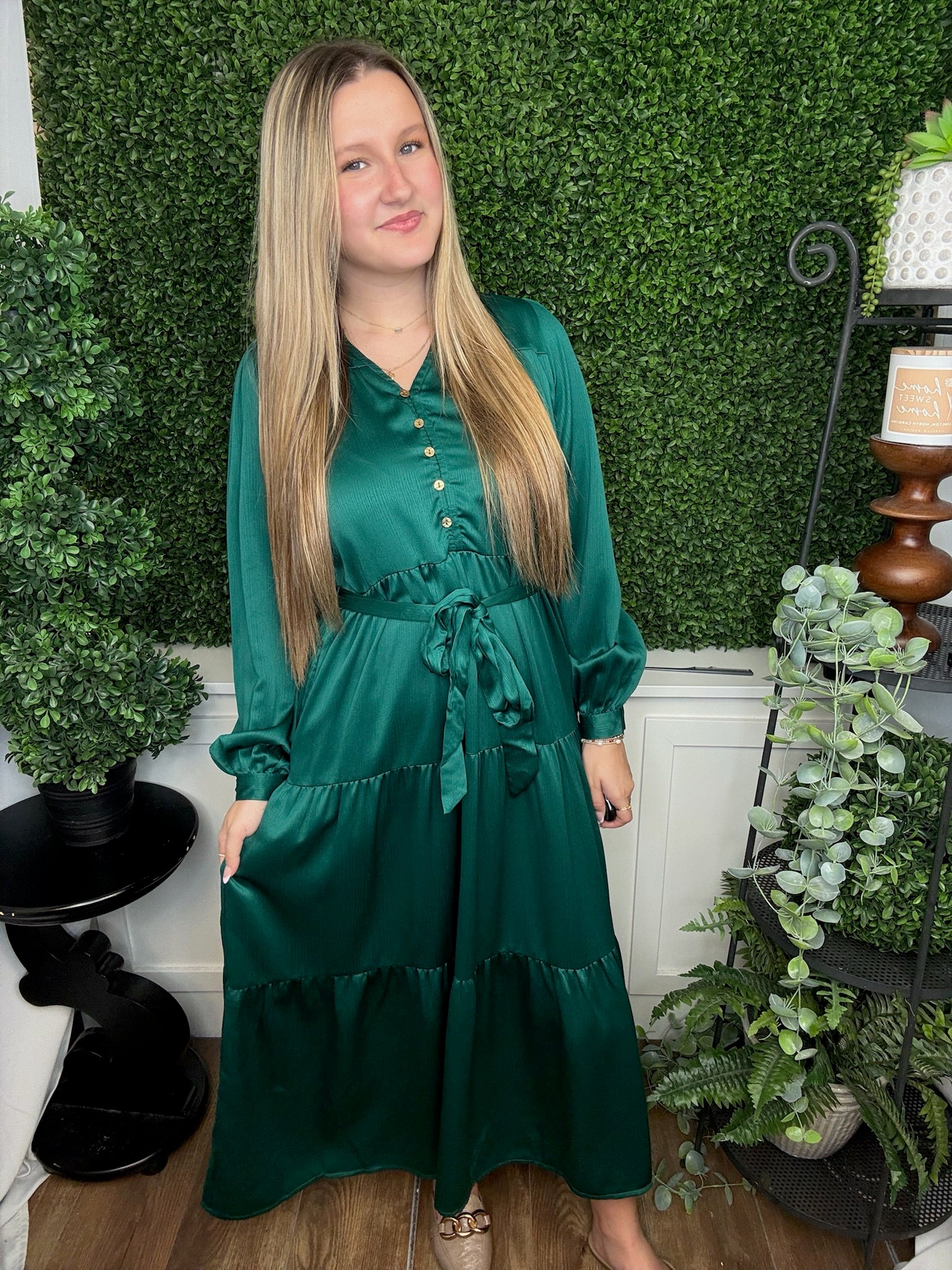 GRACELYN DRESS - ADVENTURINE