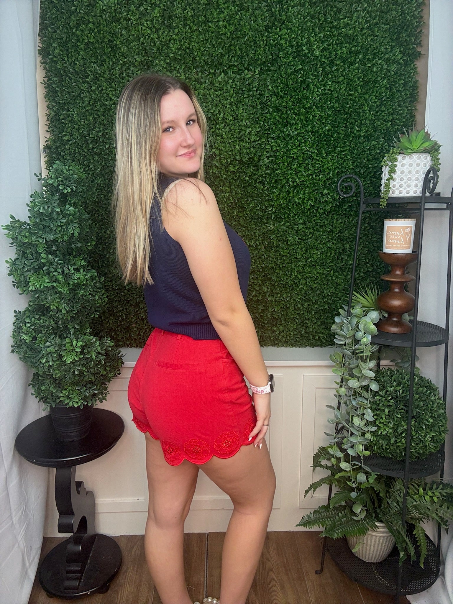 Strawberry Knit Sleeveless Top