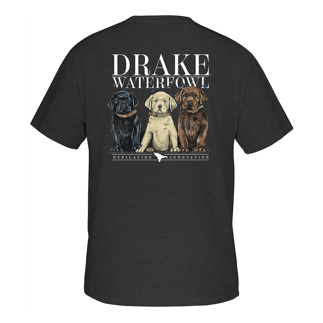 LAB PUPPIES SHORT SLEEVE T-SHIRT - CHARCOAL HEATHER