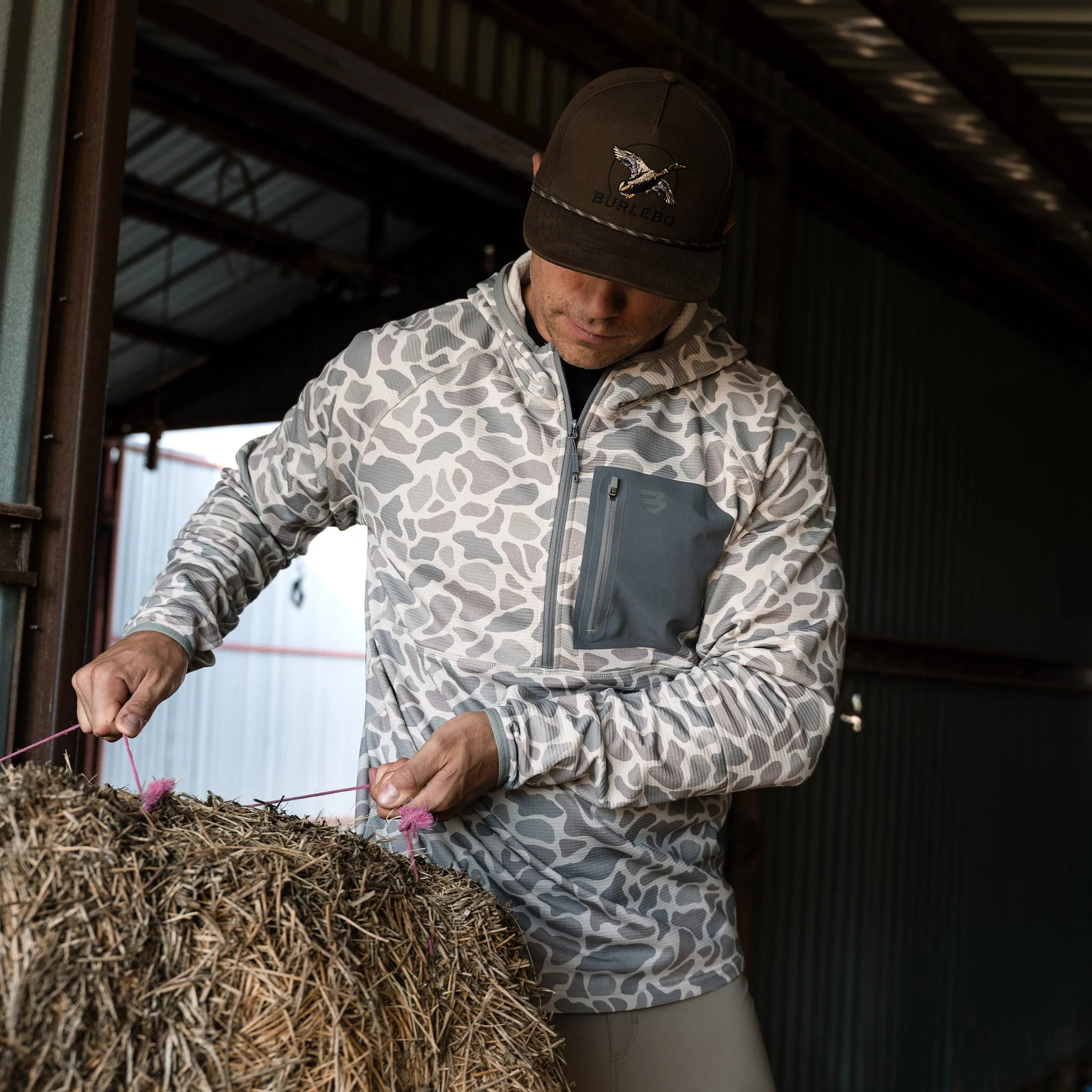 BLAZE TECH QUARTER ZIP - CLASSIC DEER CAMO