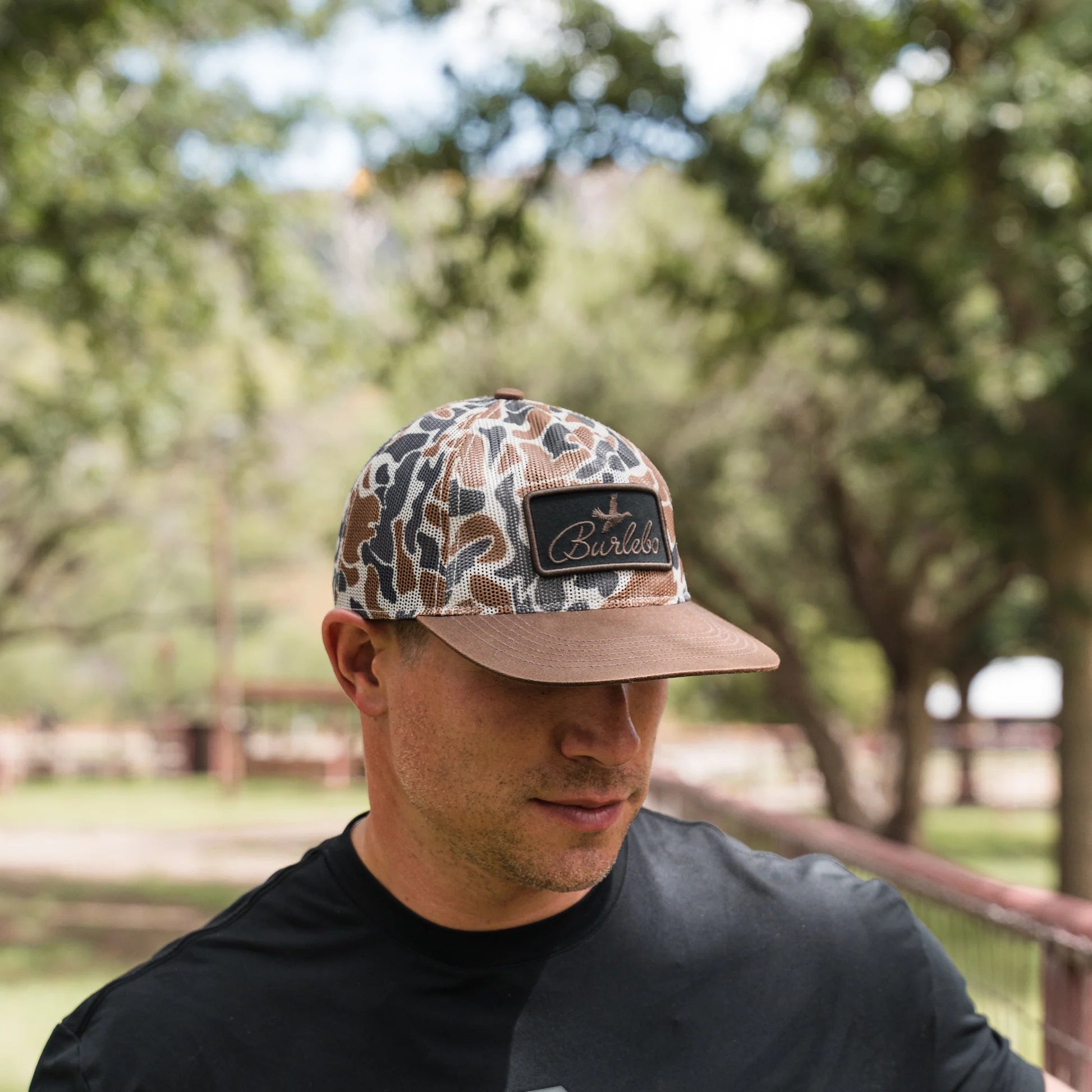 CAP - WOODS CAMO - FULL MESH