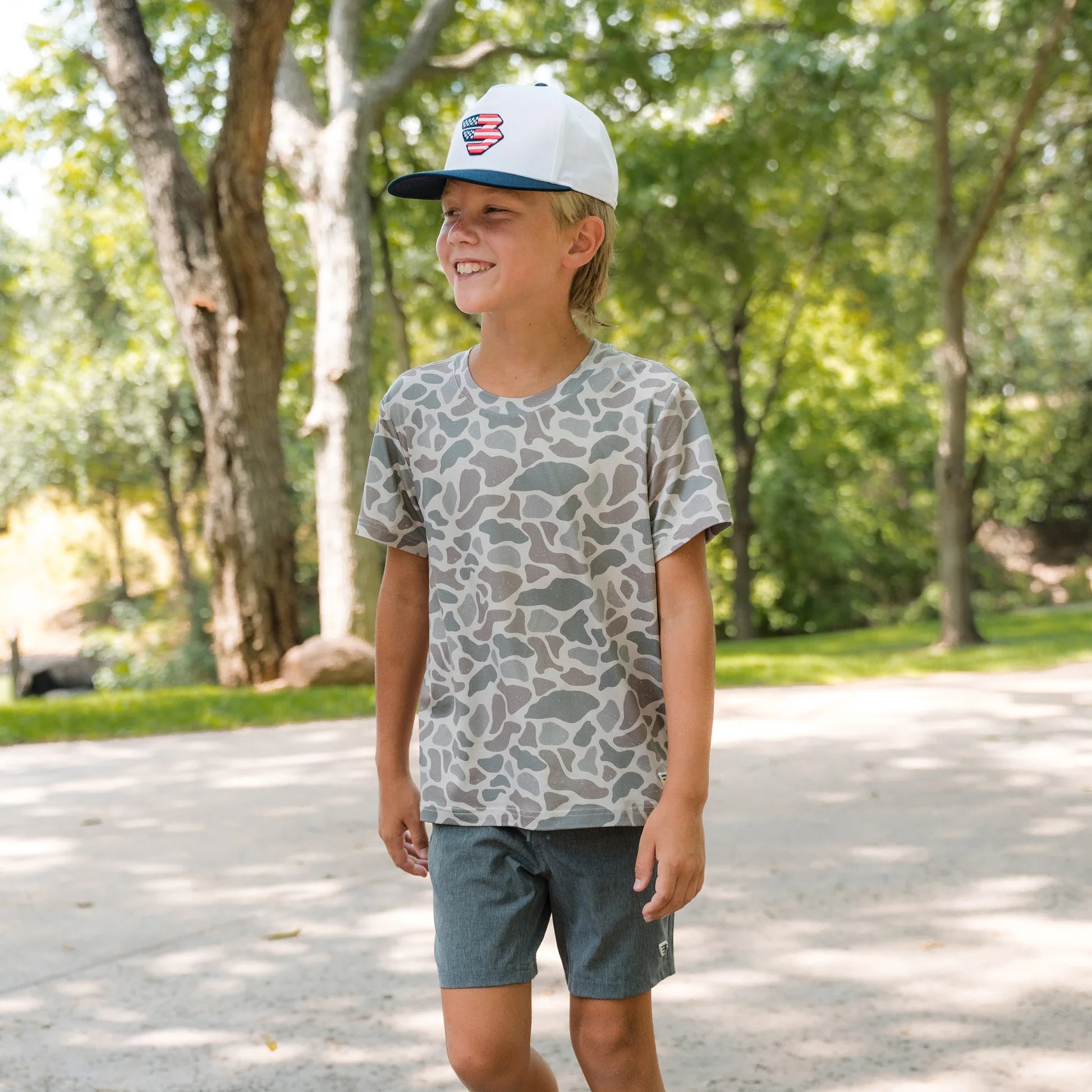 YOUTH GO TO TEE - CLASSIC DEER CAMO