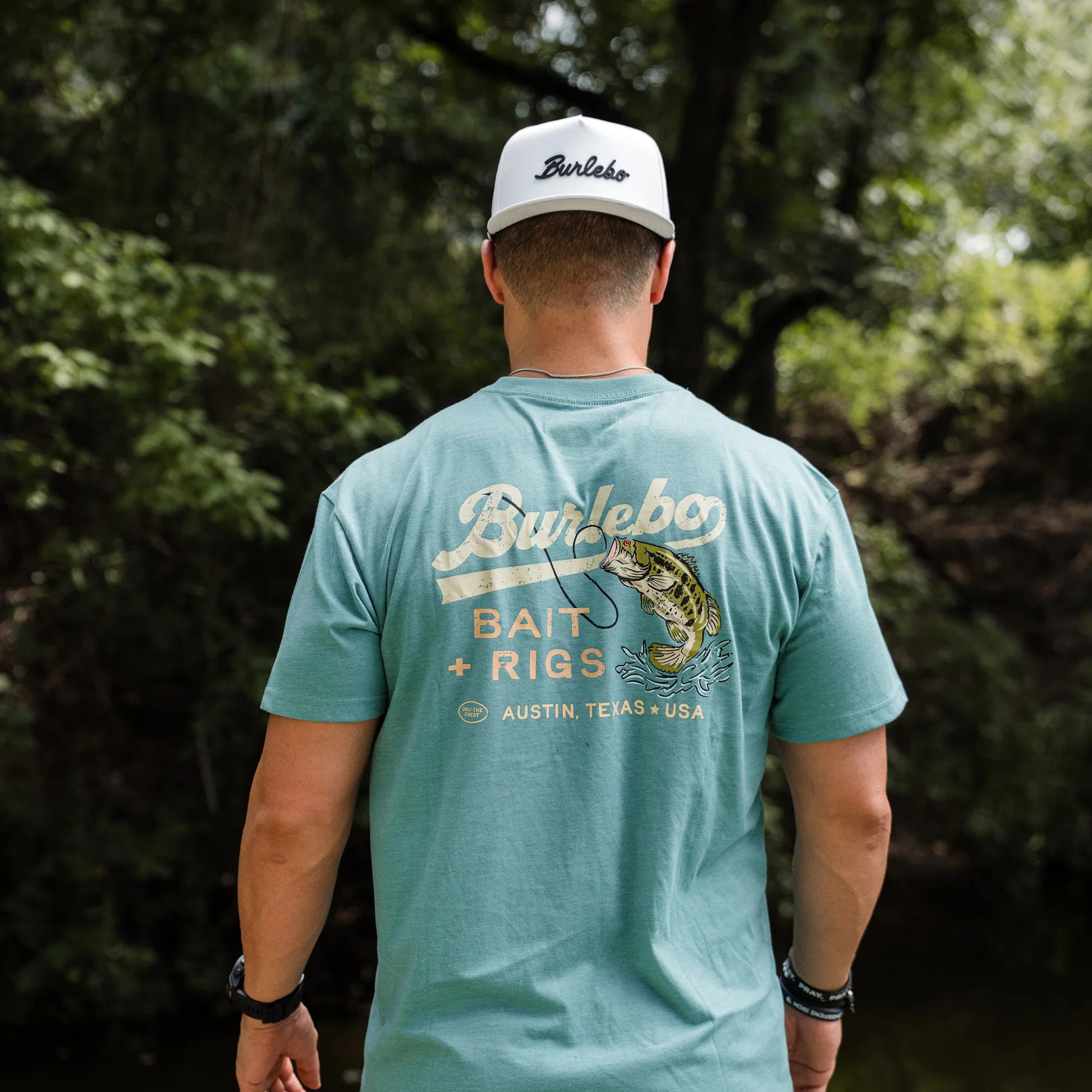 SHORT SLEEVE TEE - BAIT AND RIGS - HEATHER CYAN