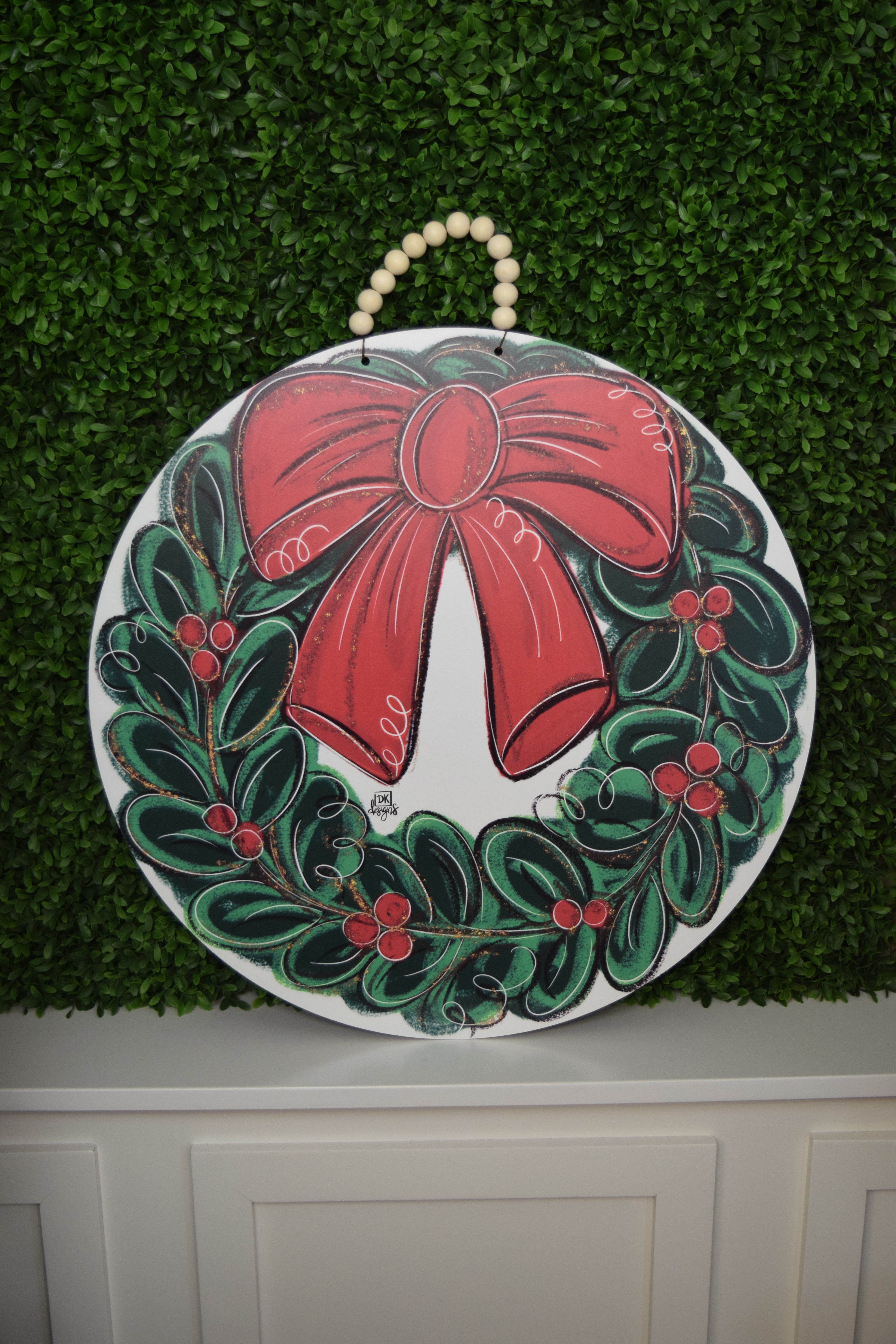 DK BOW WREATH HANGER