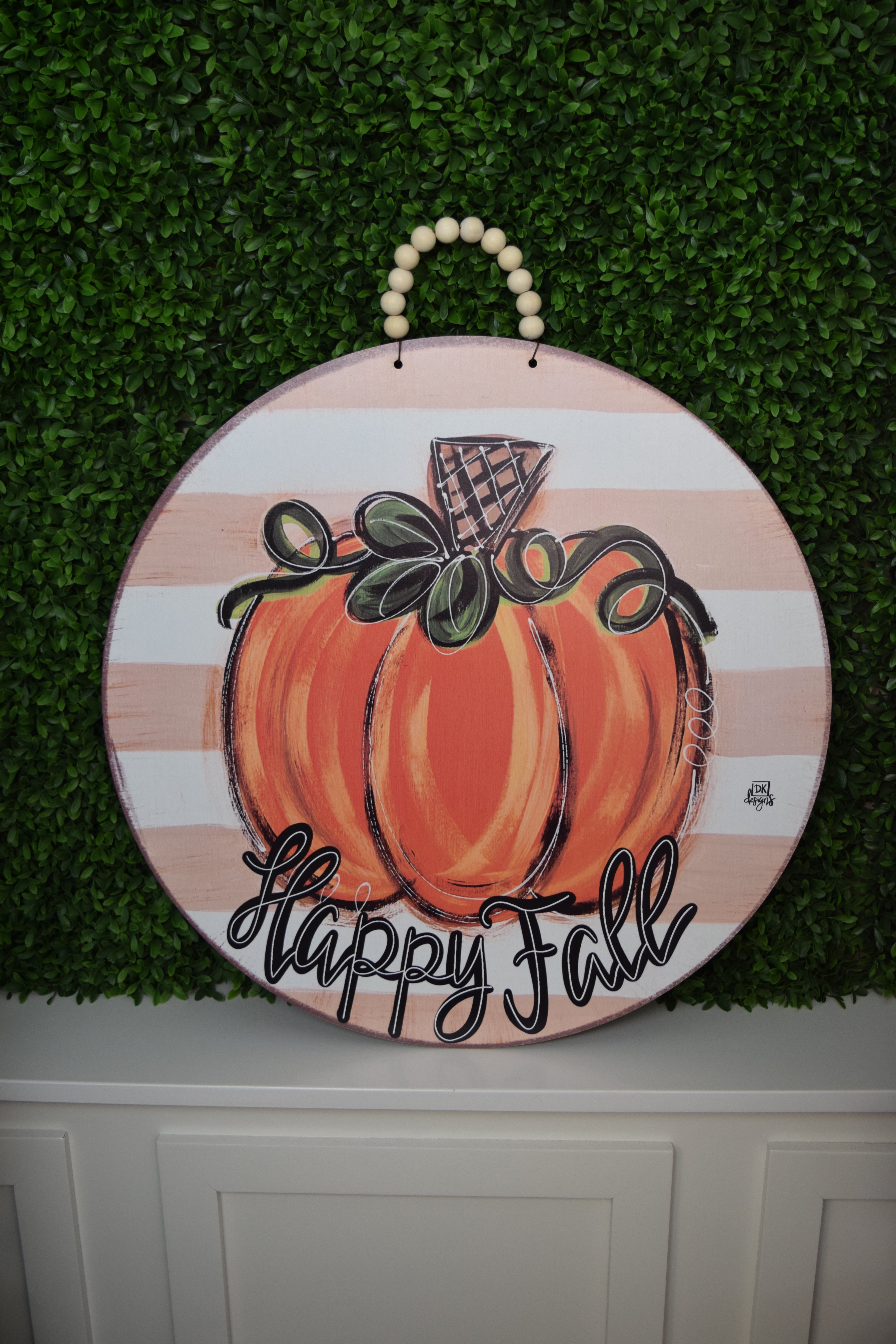 TAN PUMPKIN 23" "HAPPY FALL"