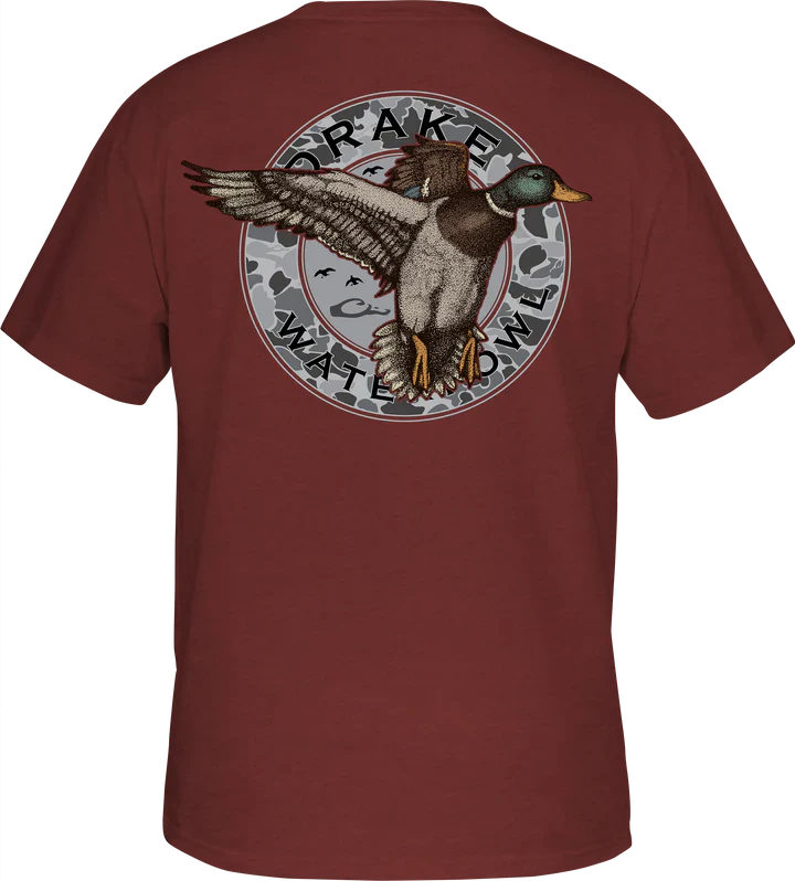 CIRCLE MALLARD SS - BARN RED DARK HEATHER