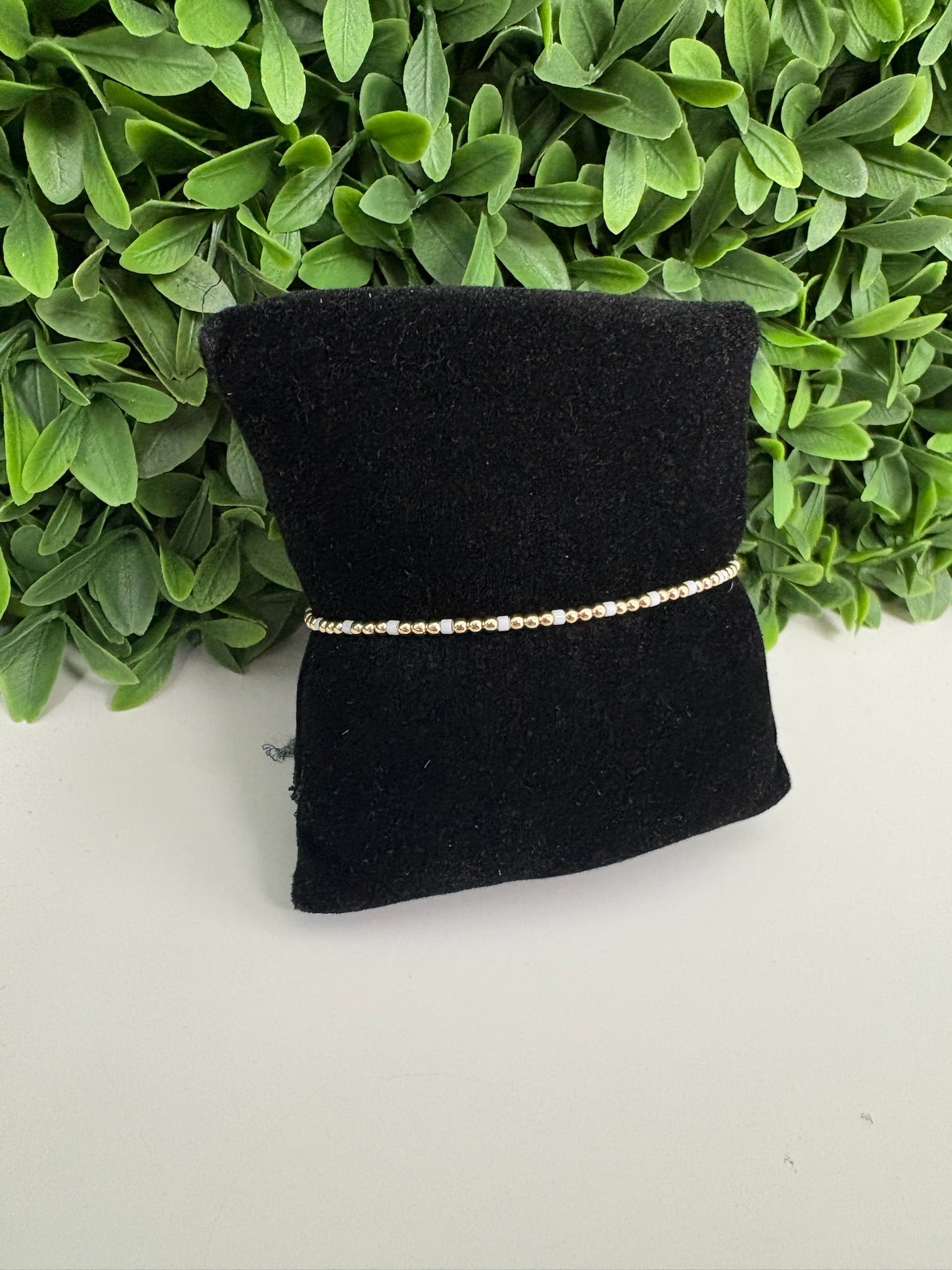 HOPE SINCERITY 2MM BEAD BRACELET - MILKSHAKE