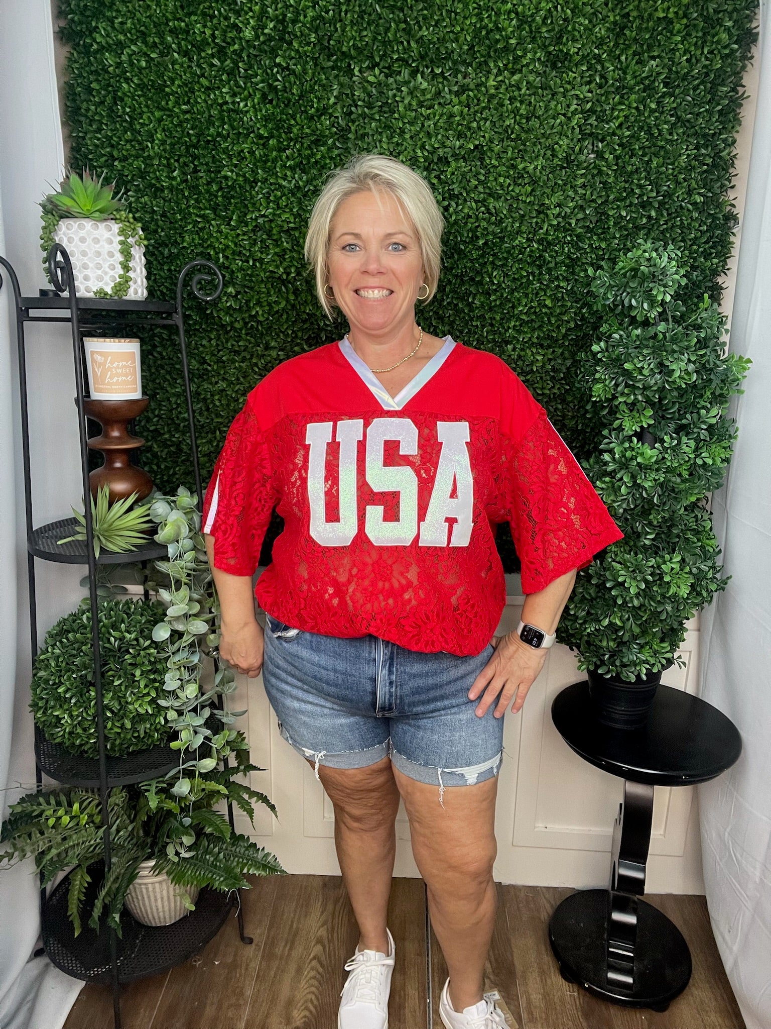 RED LACE USA JERSEY