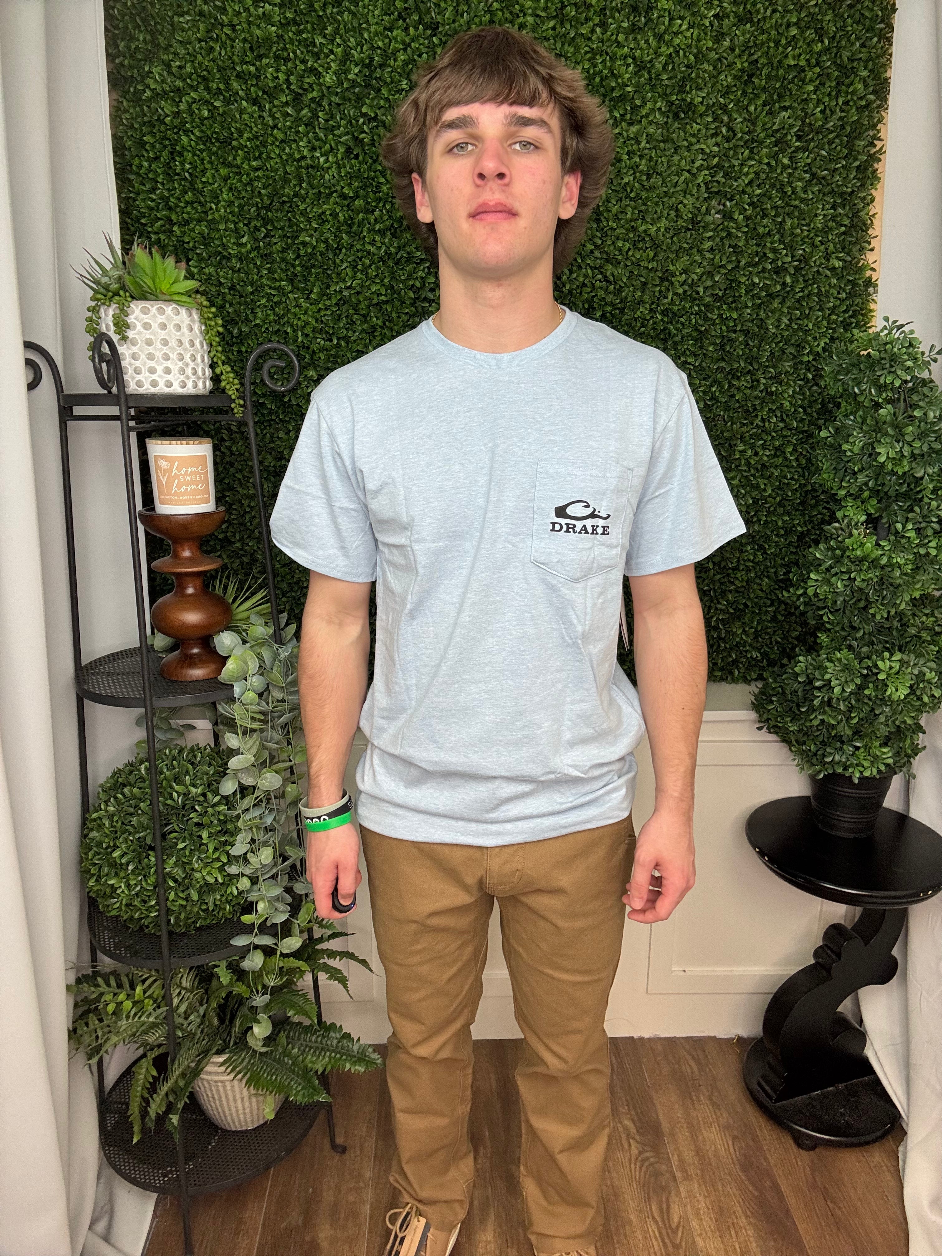 TRAINING DAZE LAB T SS - CERULEAN LIGHT HEATHER