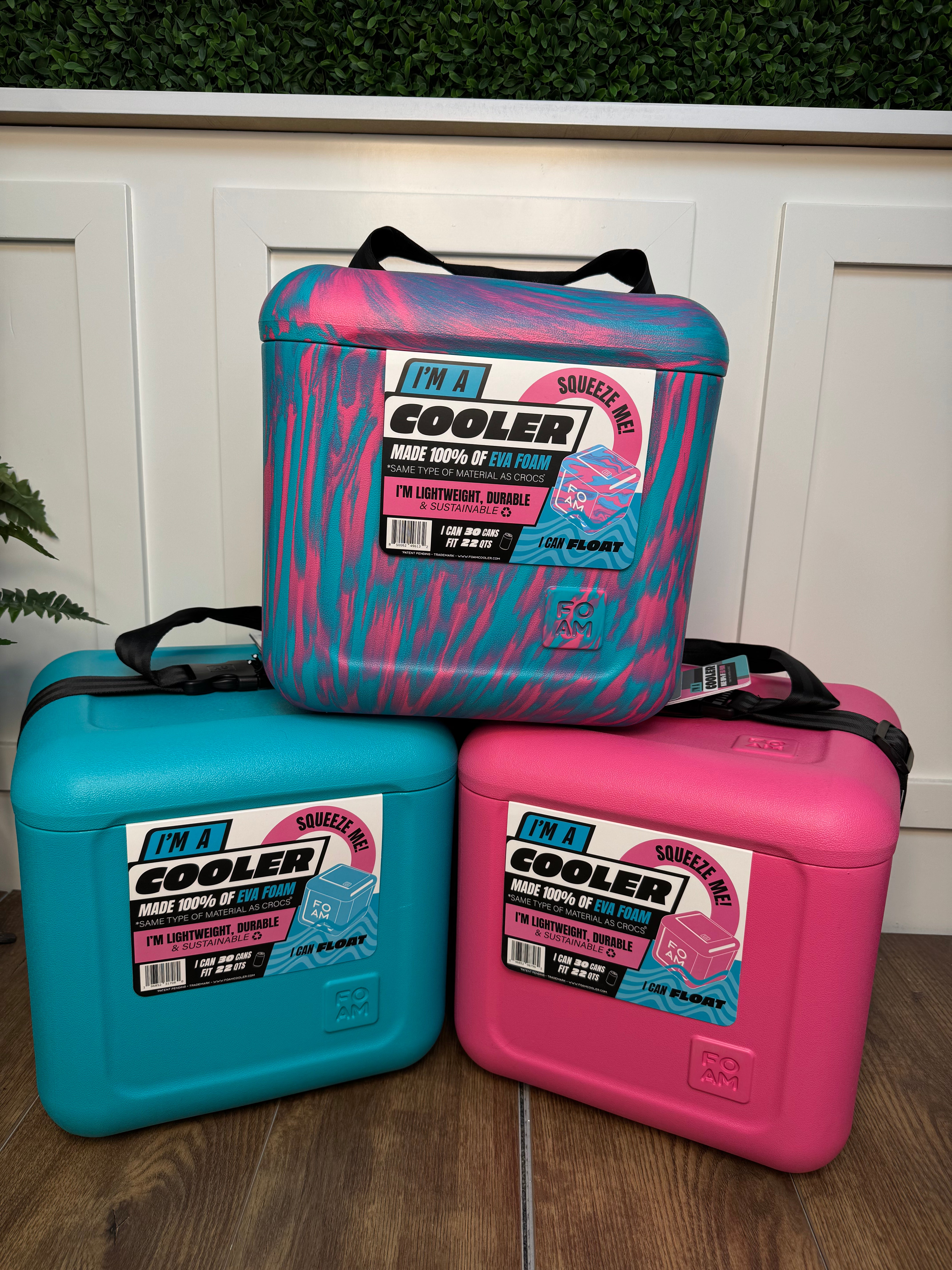 FOAM COOLER - FLAMINGO PINK