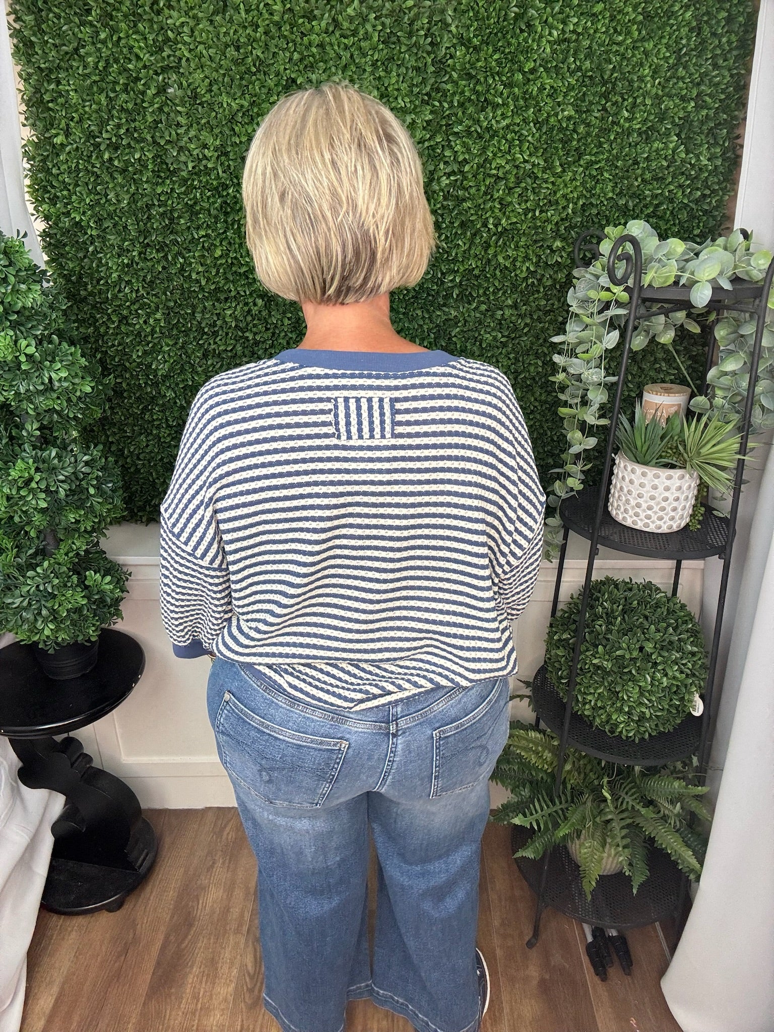 STRIPED KNIT TOP
