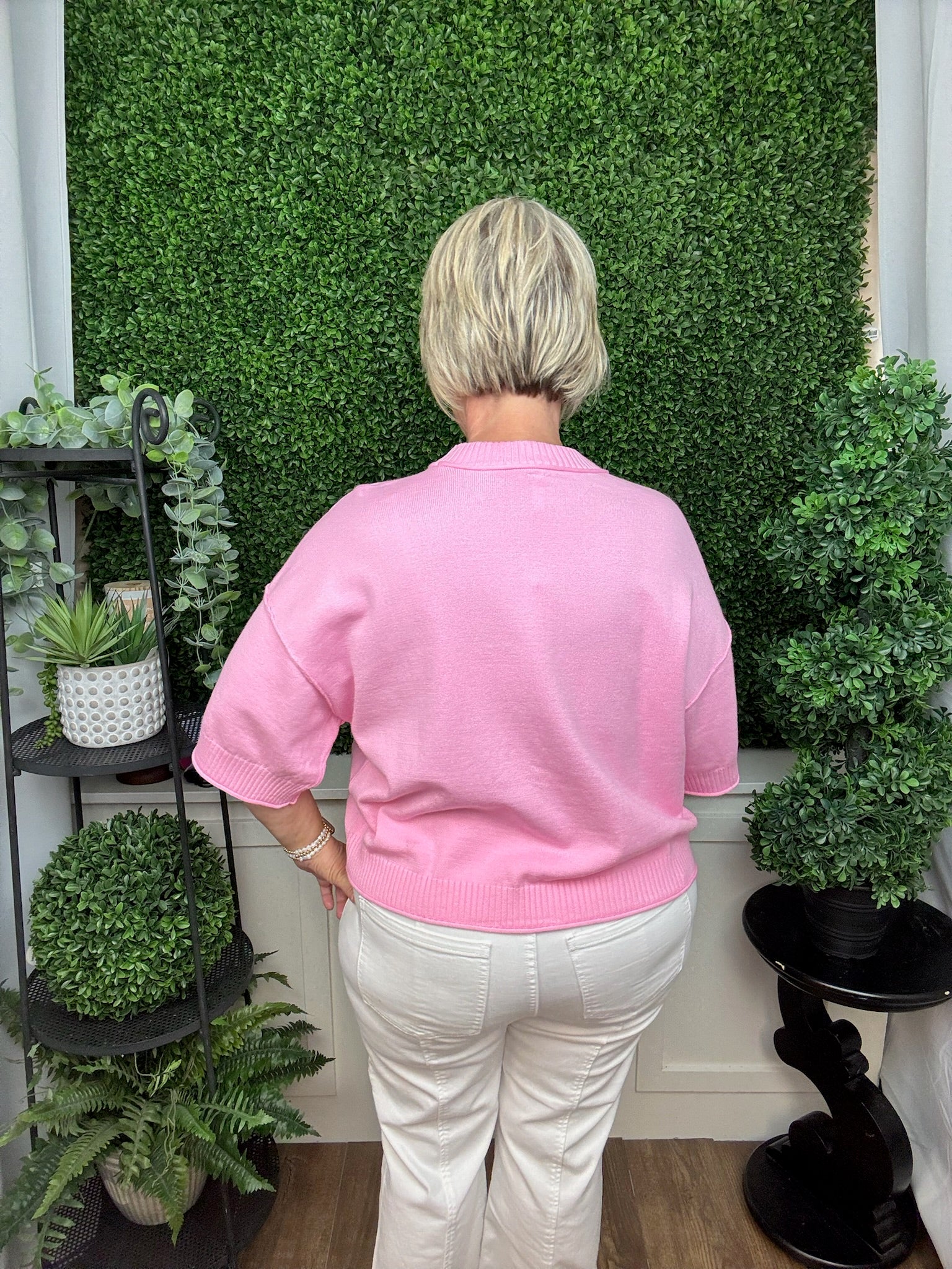 Bubblegum Knit Cropped Sweater