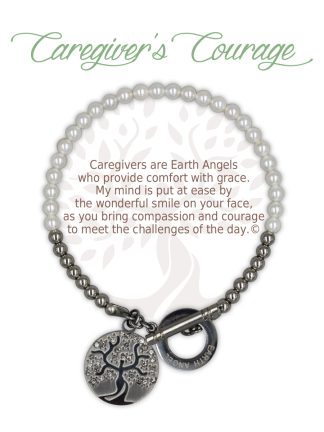 EARTH ANGEL SHELL PEARL BRACELET - CAREGIVER'S COURAGE