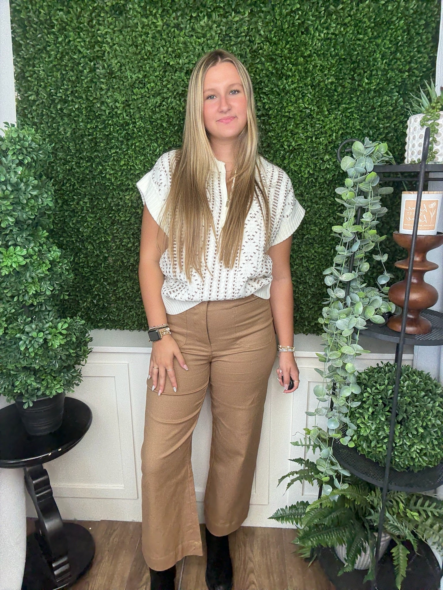 SOFT WASHED WIE LEG PANTS - COCO