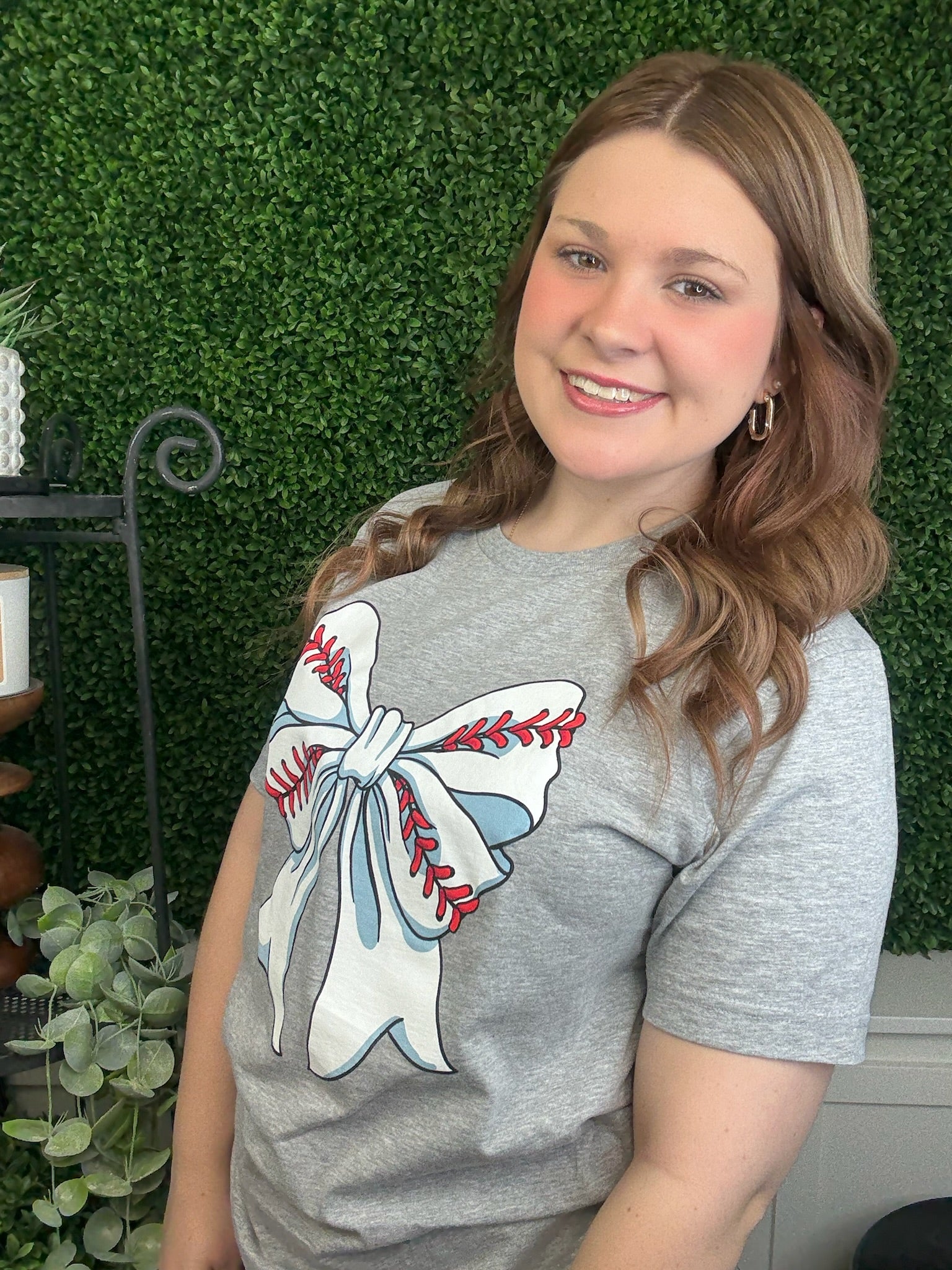 BASEBALL BOW SS - ATHLETIC HEATHER