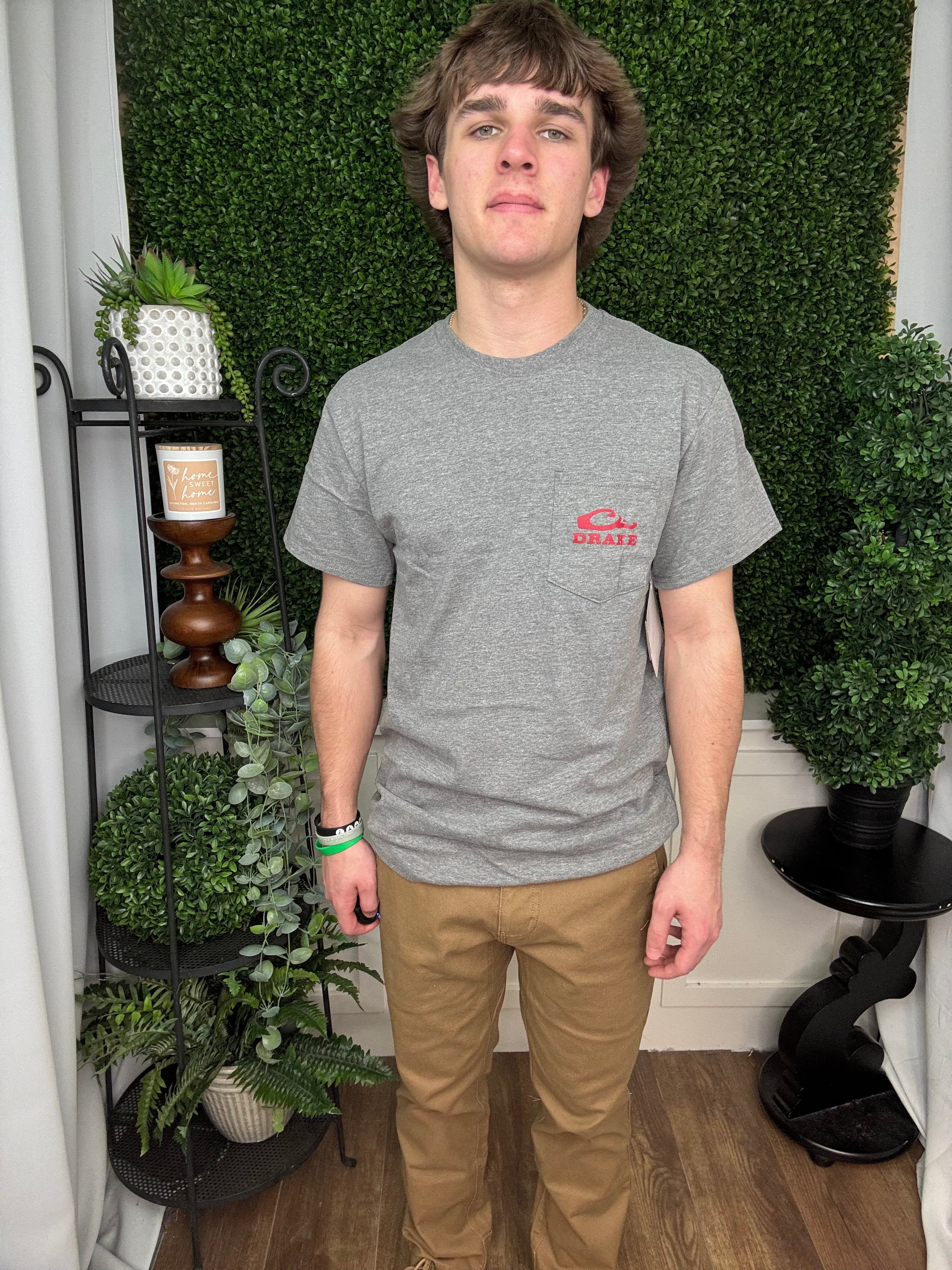 AMERICANA FLAG TRUCK T SS - GRAPHITE HEATHER