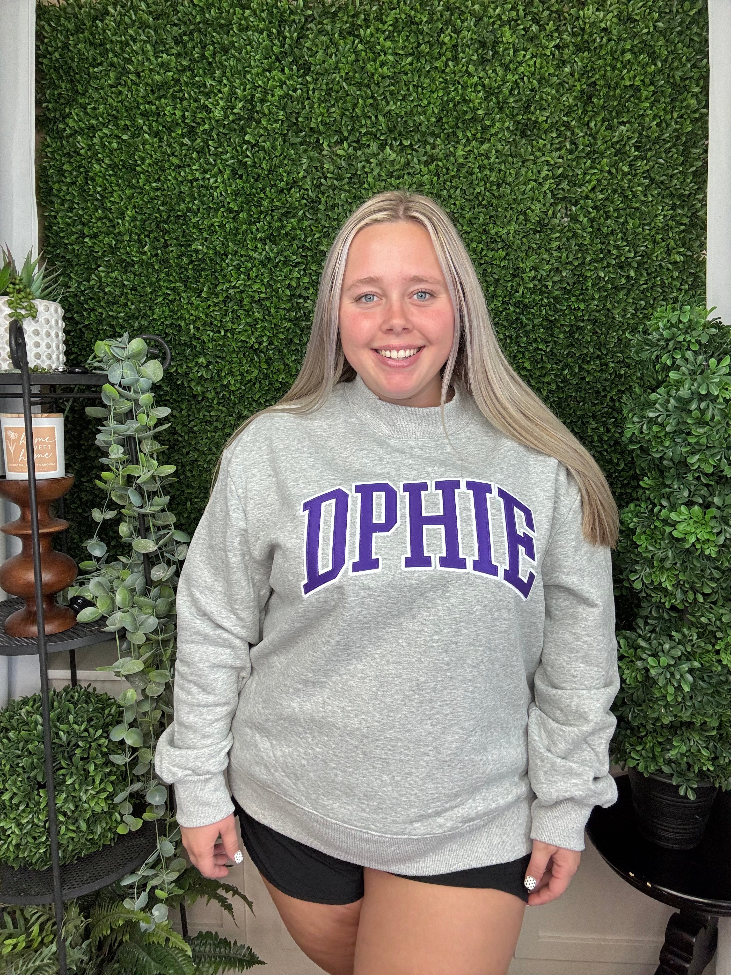 CAMPUS MOCK NECK CREW - DELTA PHI EPSILON