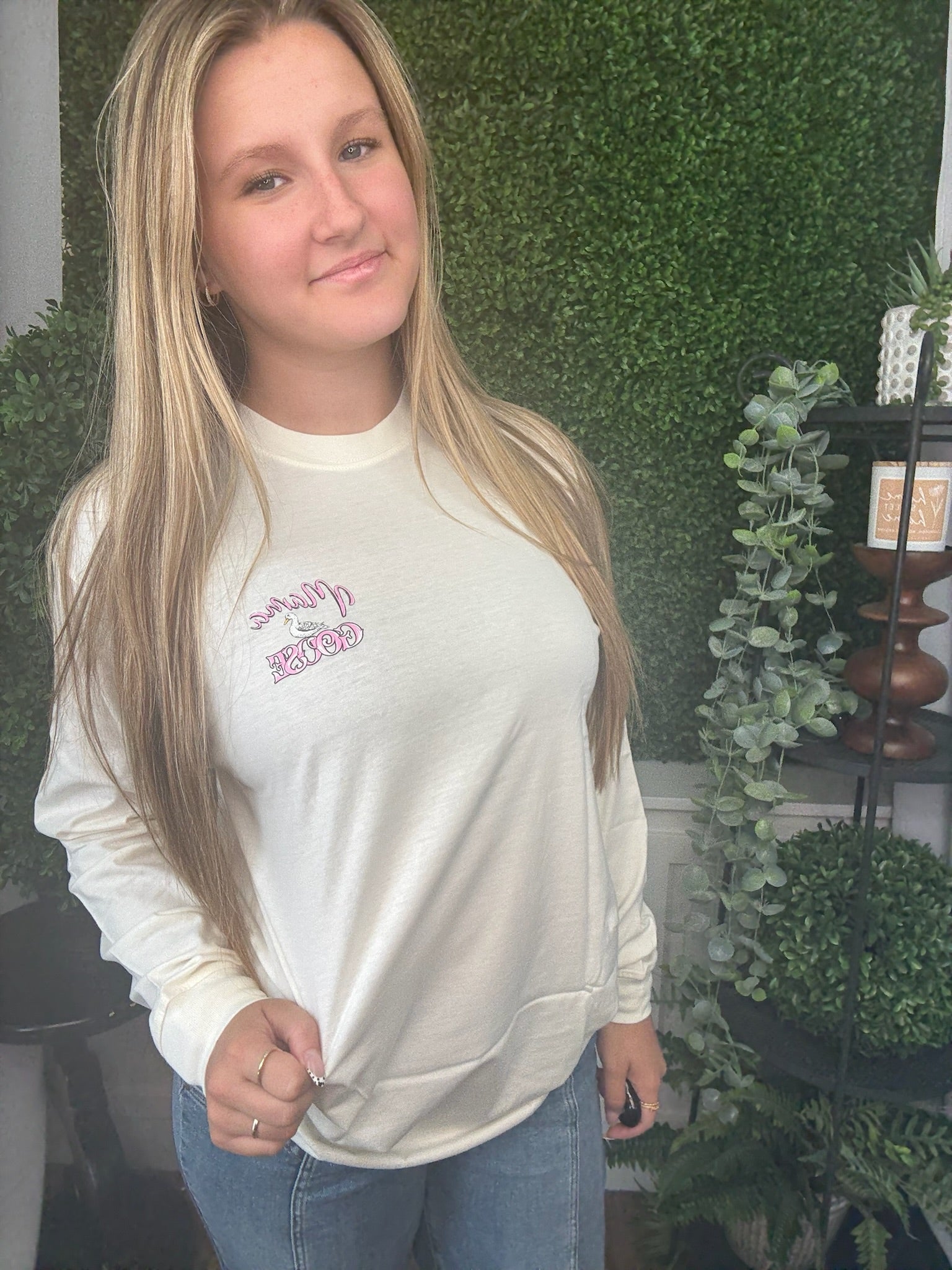 MAMA GOOSE LS - LINEN