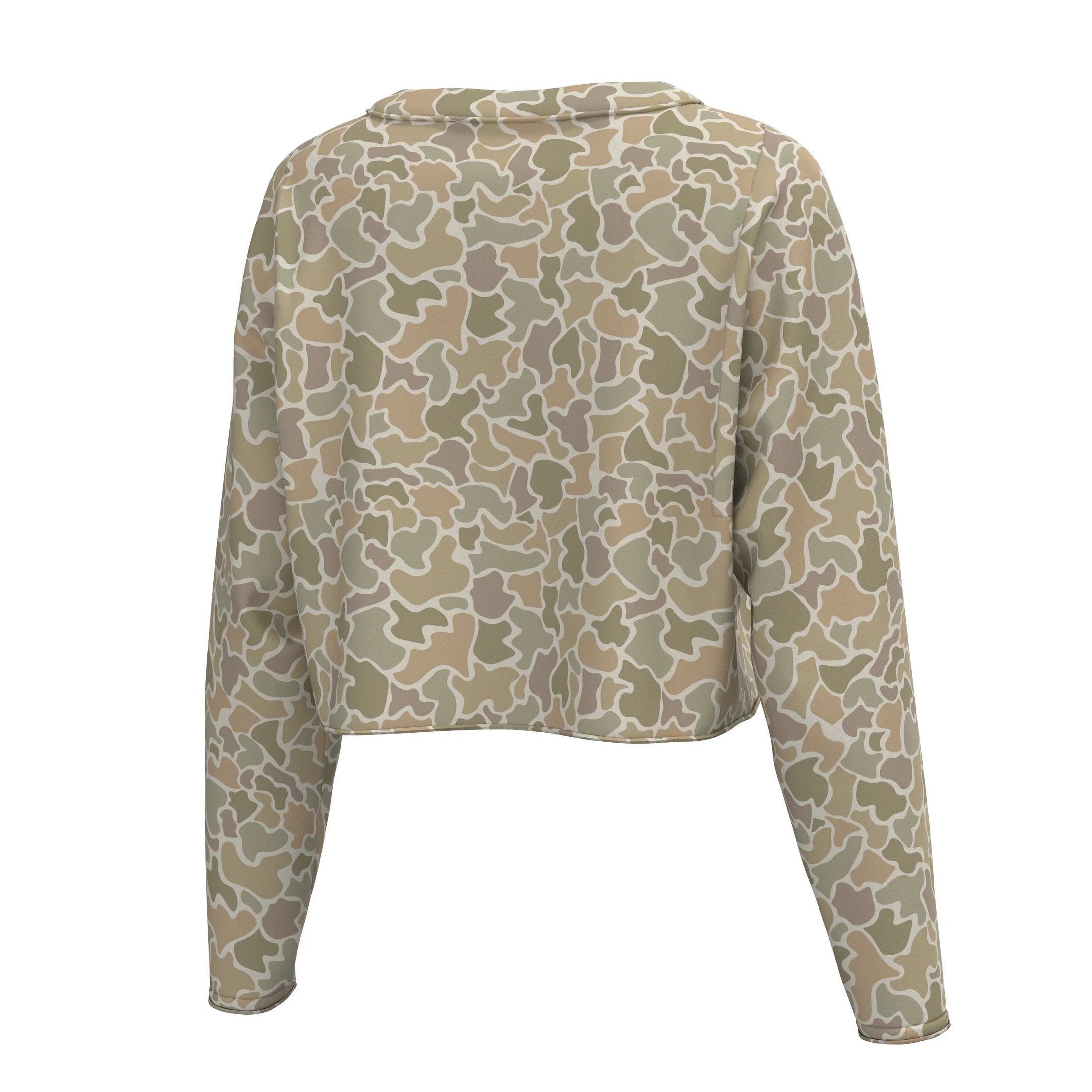 LG BOXY CROP LS TEE - FOREST CAMO DESERT