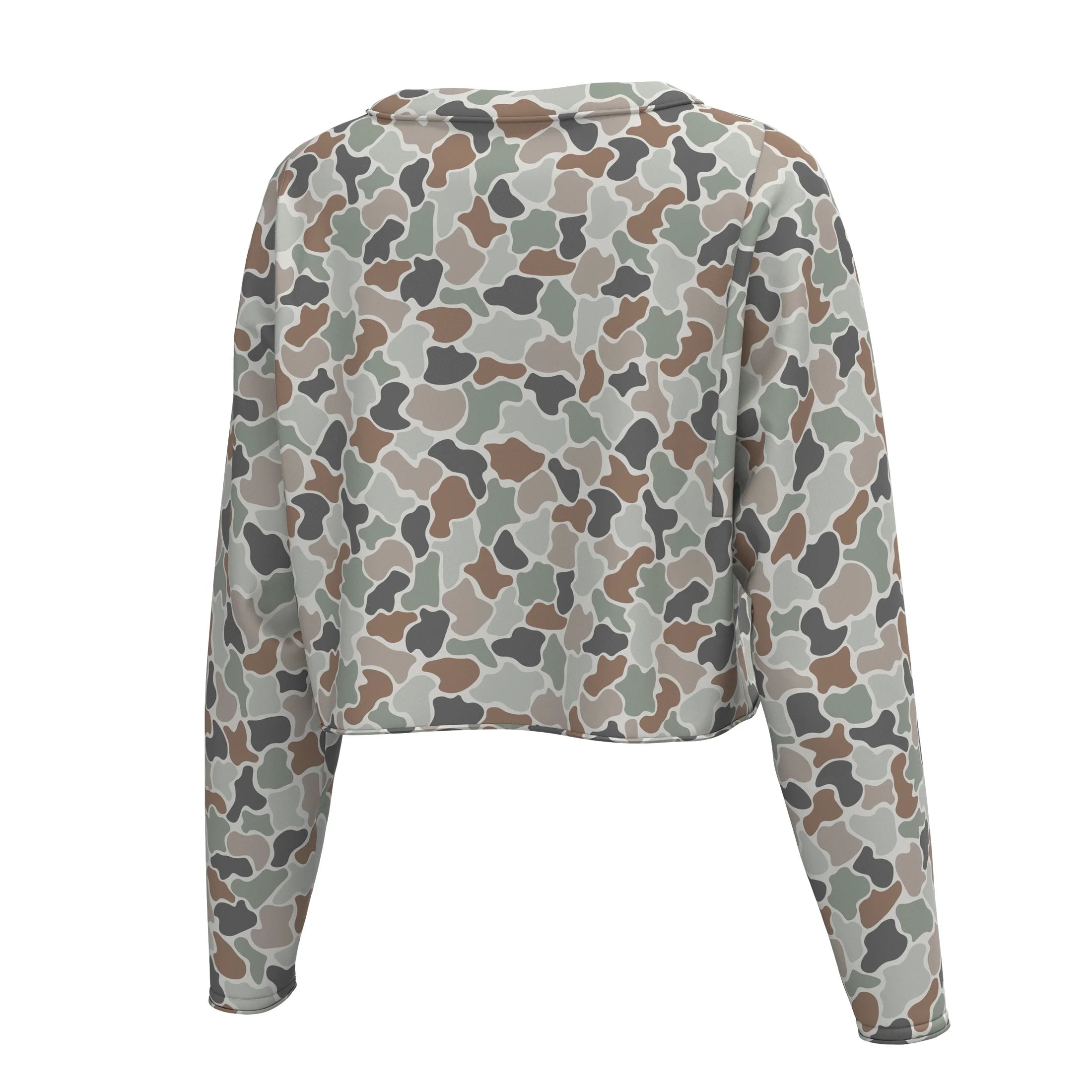 LG BOXY CROP LS TEE - FOREST CAMO FLORA