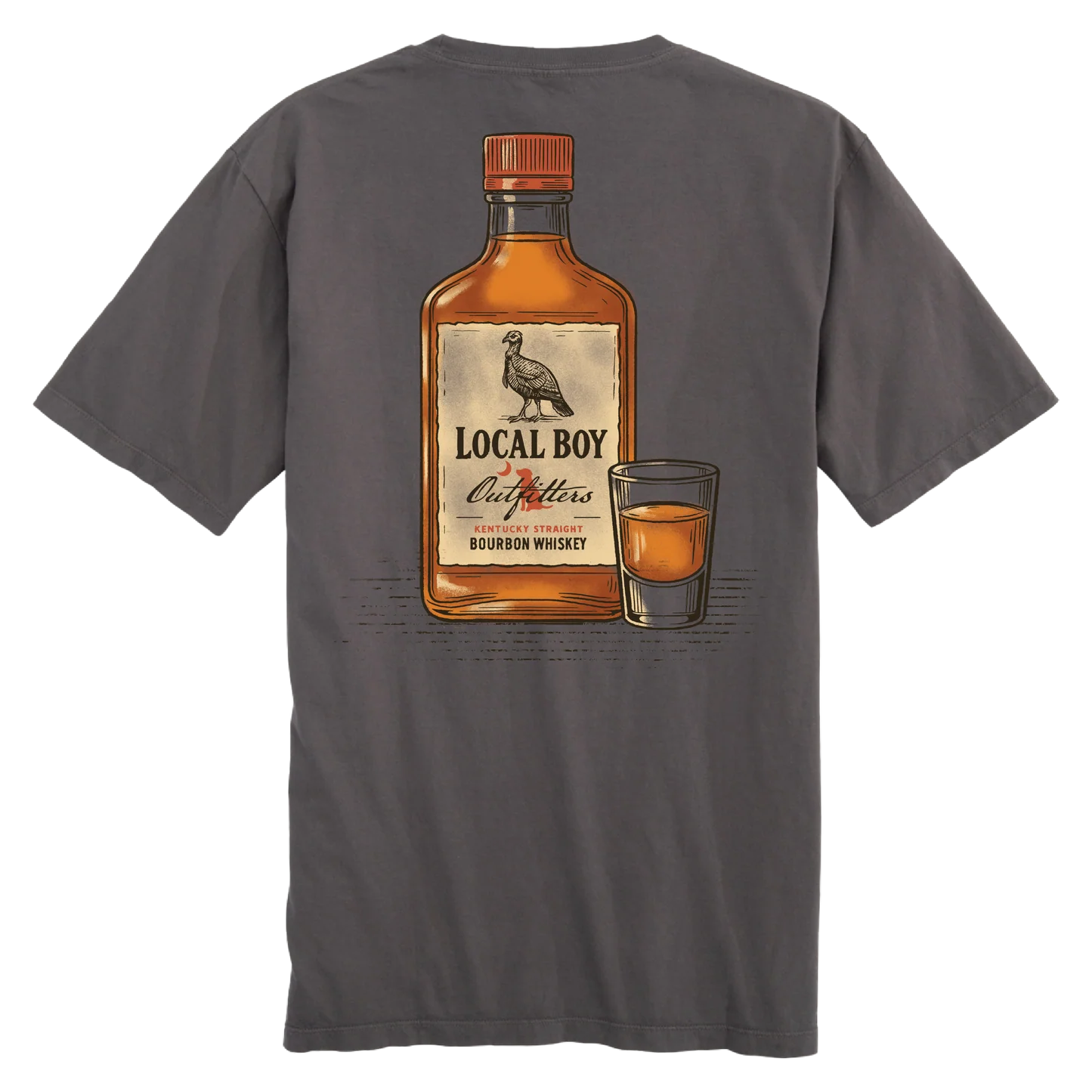 BOURBON SS TEE - GRAY